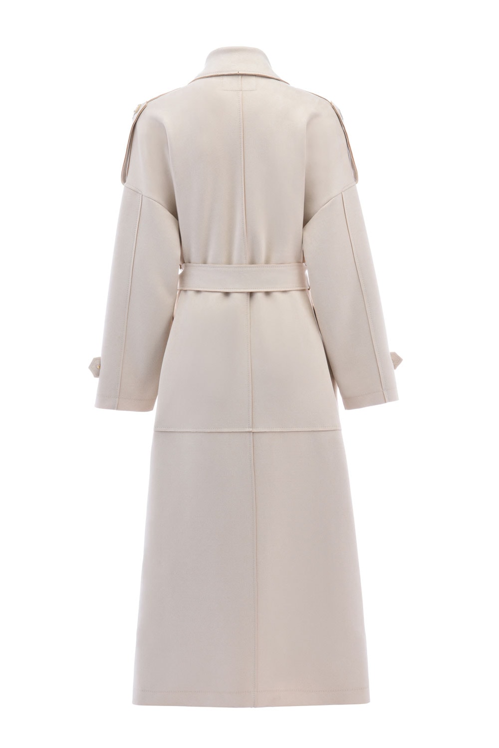 Süet Uzun Kadın Trençkot