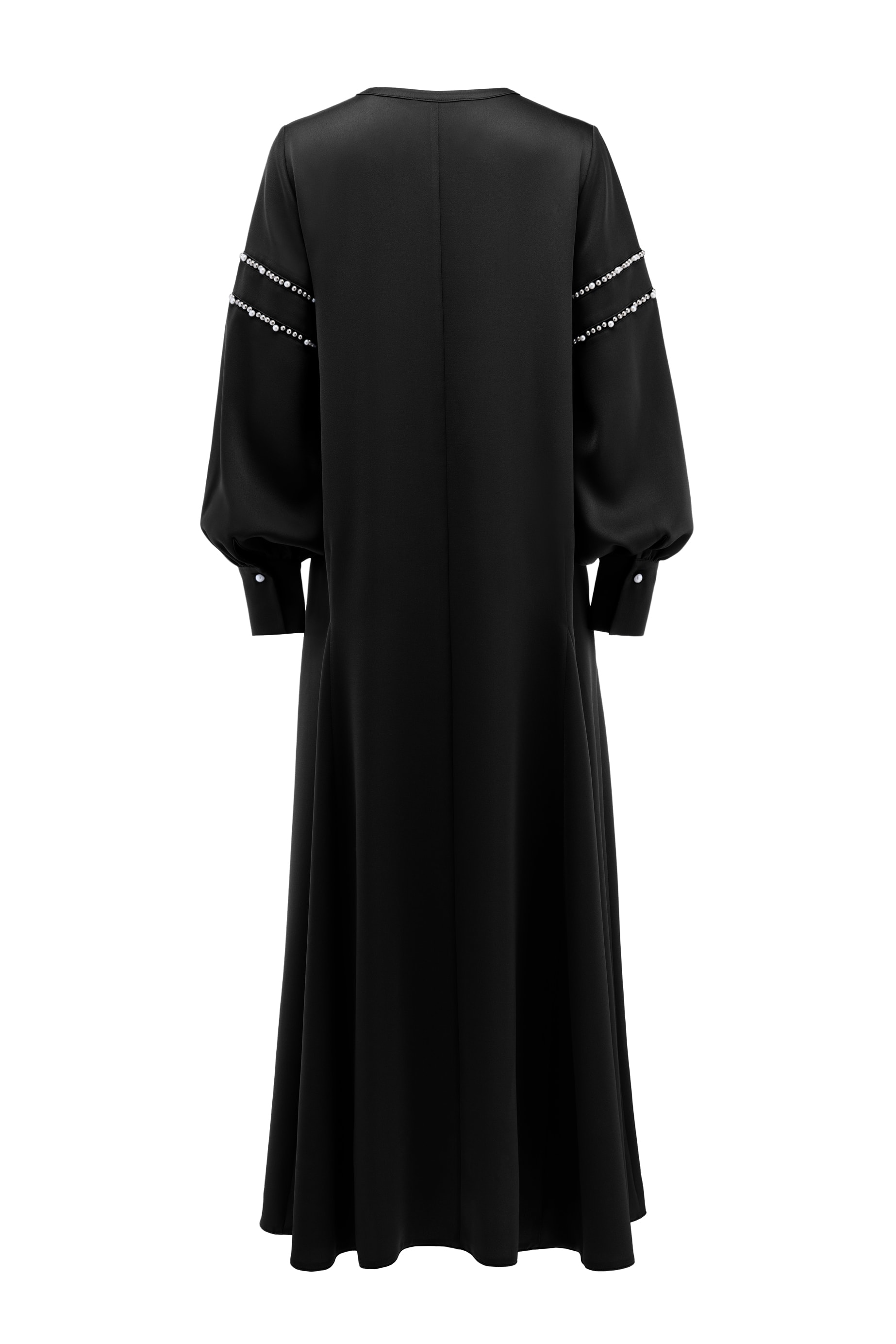 Boncuklu Uzun Kadın Elbise