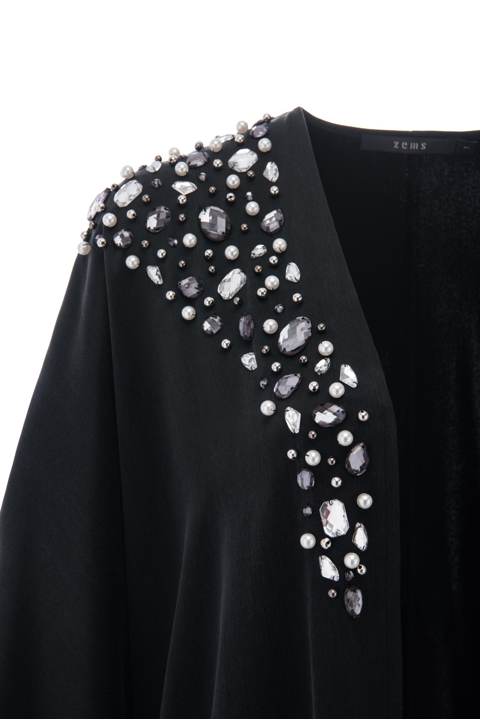 Taş İşlemeli Cupro Abaya (SERİ 1.1.2)