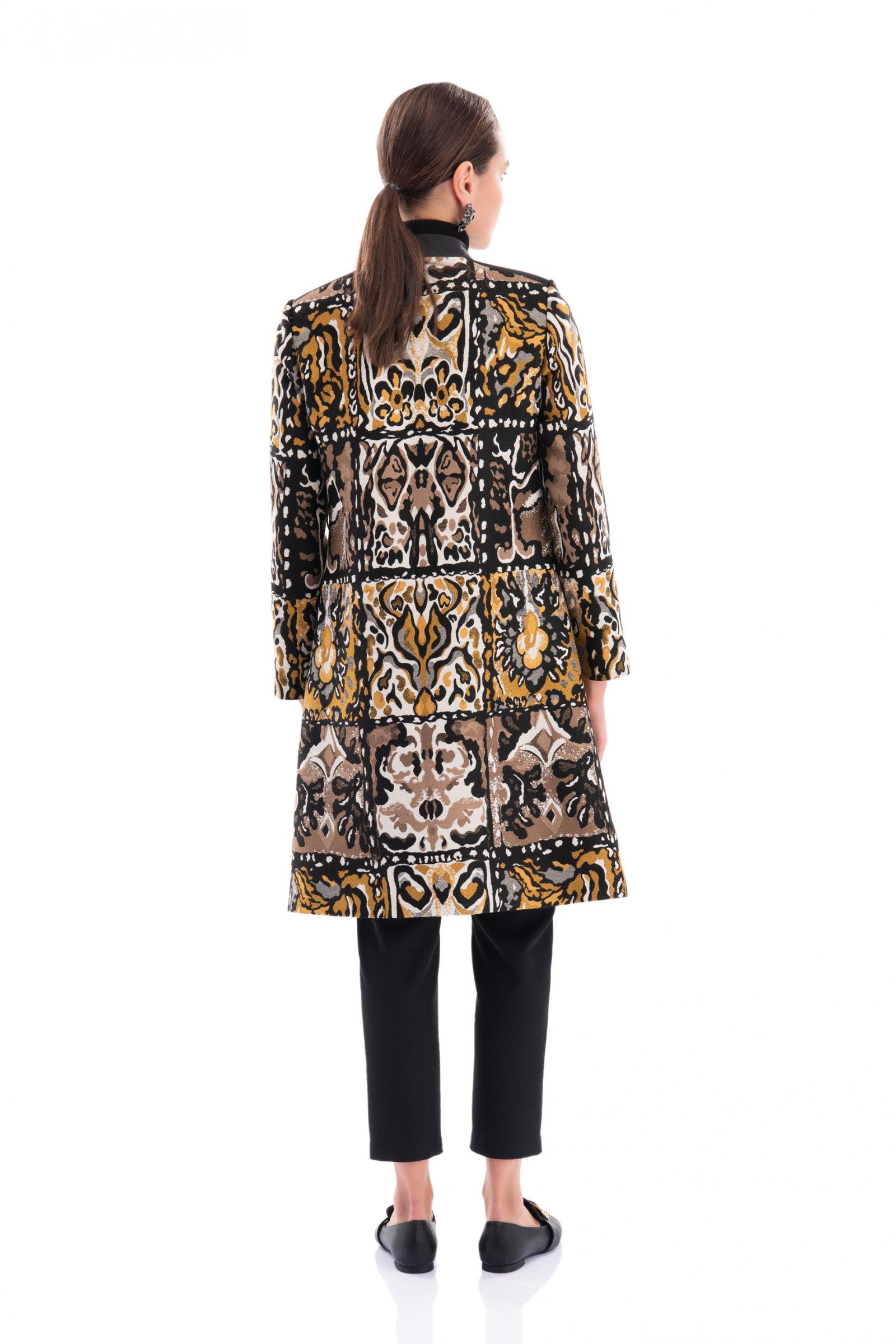 Fermuarlı Uzun Ceket