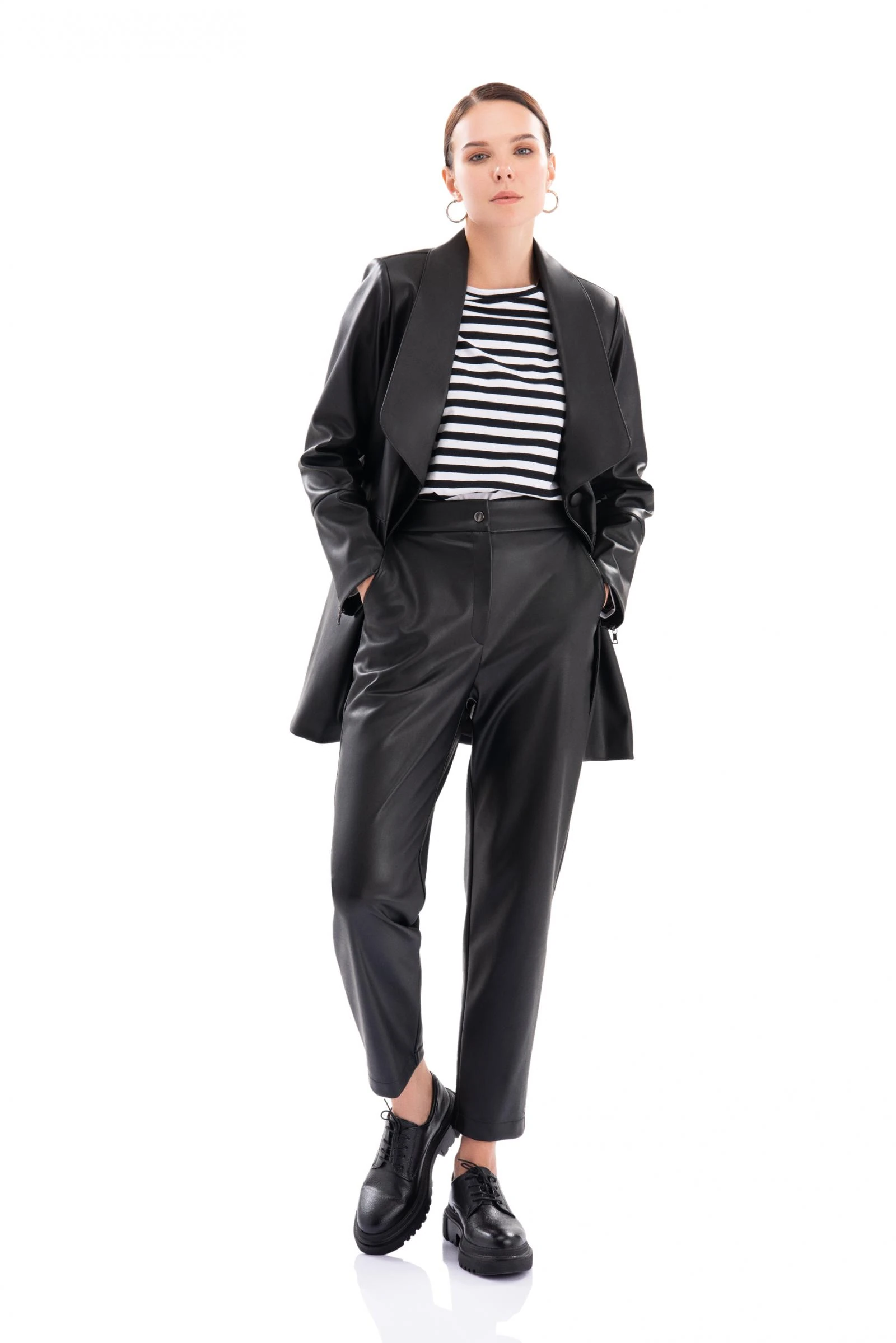 Deri Kadın Pantolon