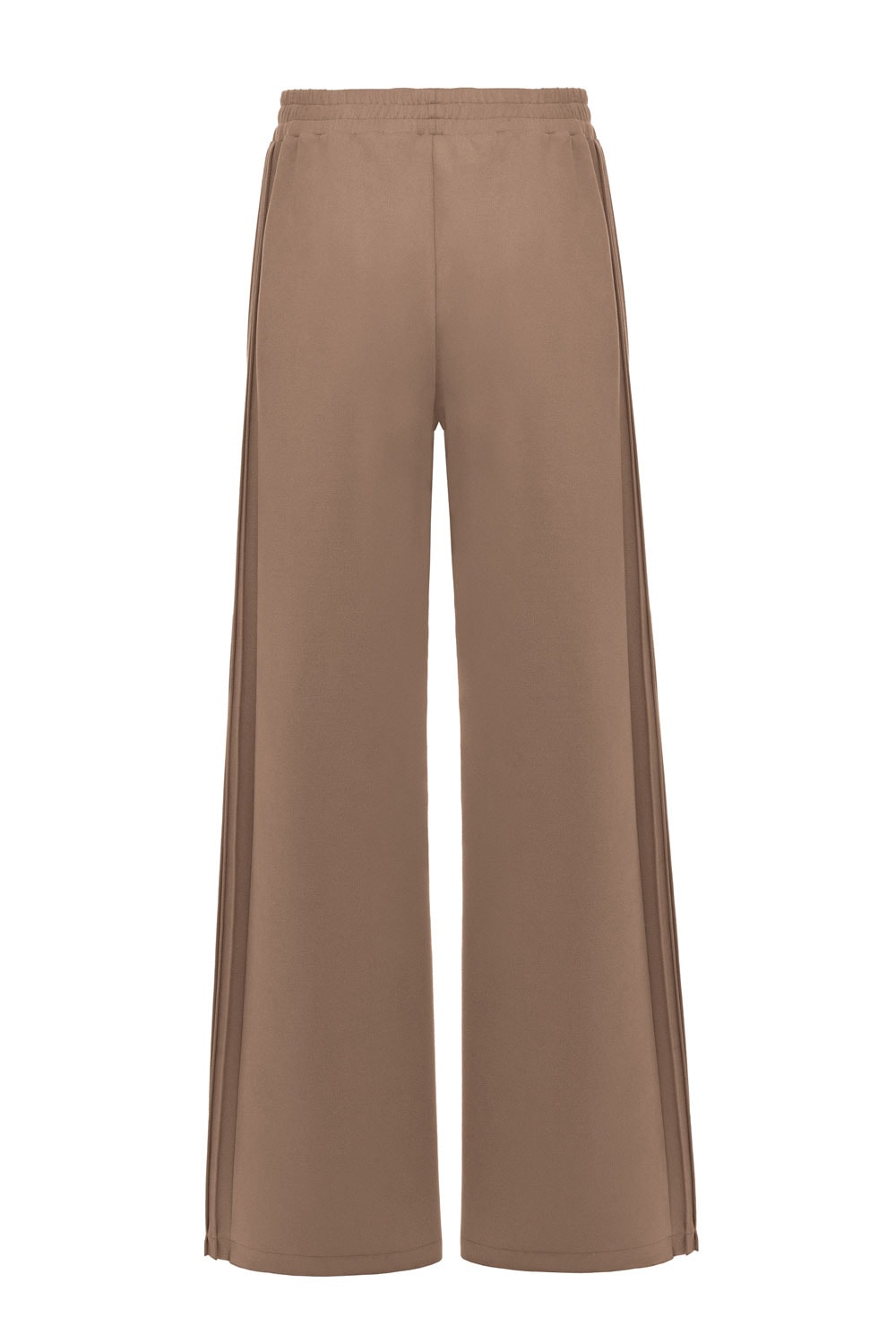 Süet Nervür Detaylı Uzun Yelekli Takım