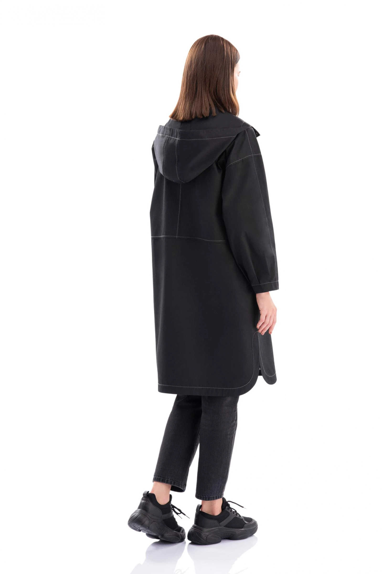 Kapüşonlu Trençkot