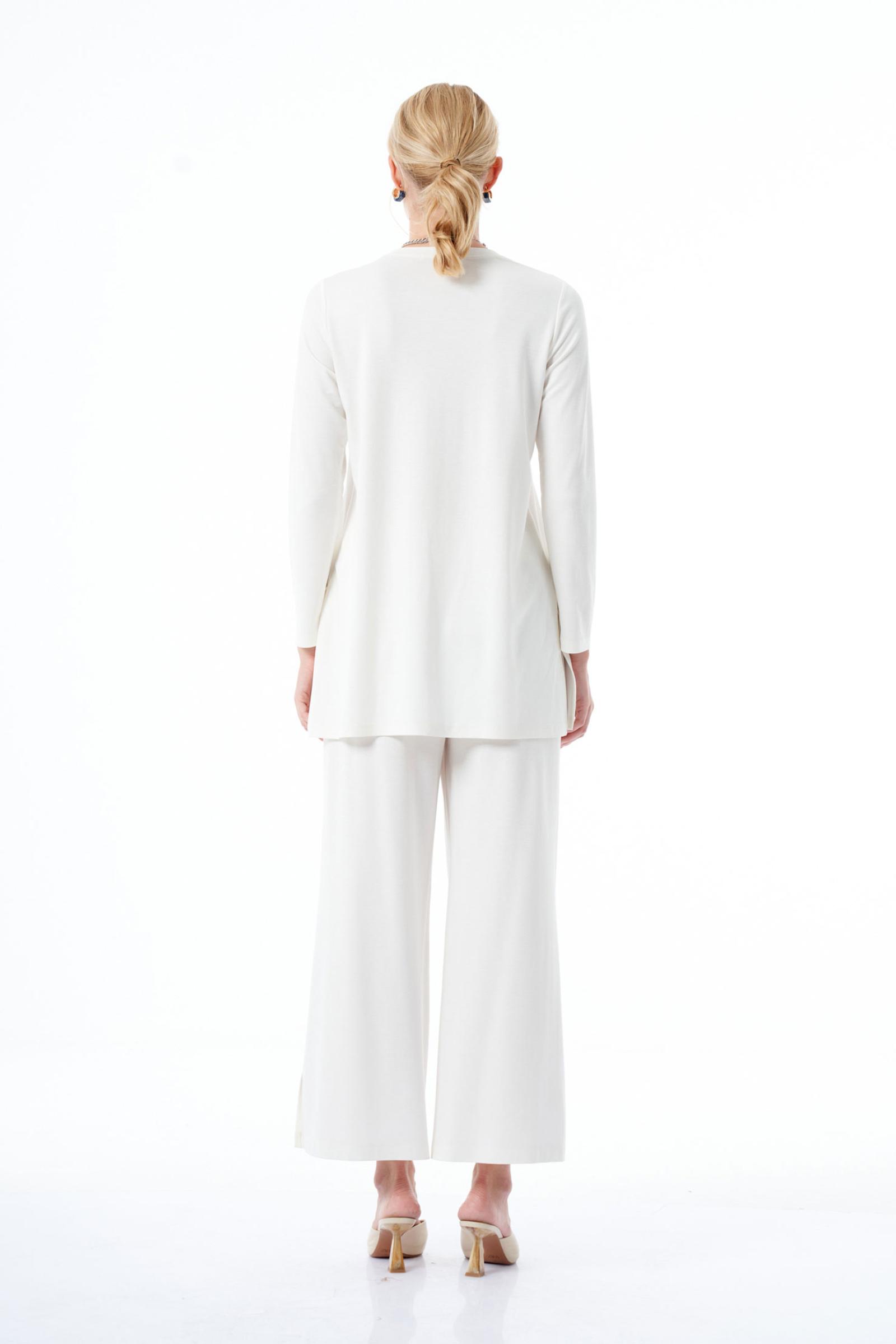 Ekru Örme Kadın Tunik