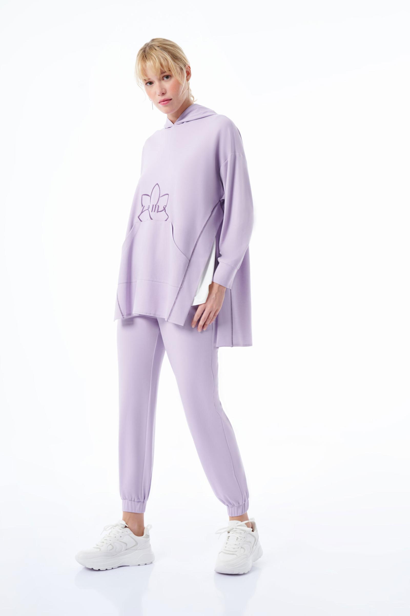 Paçası Lastikli Örme Kadın Pantolon