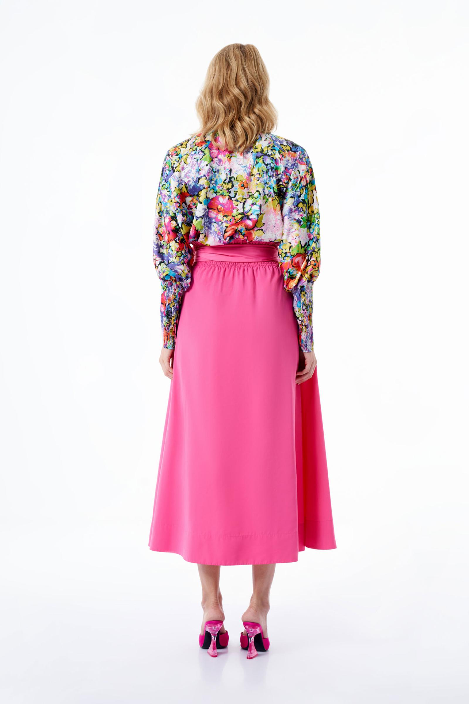 Uzun Manşetli Çiçekli Kadın Bluz (SERİ 1.1.2)