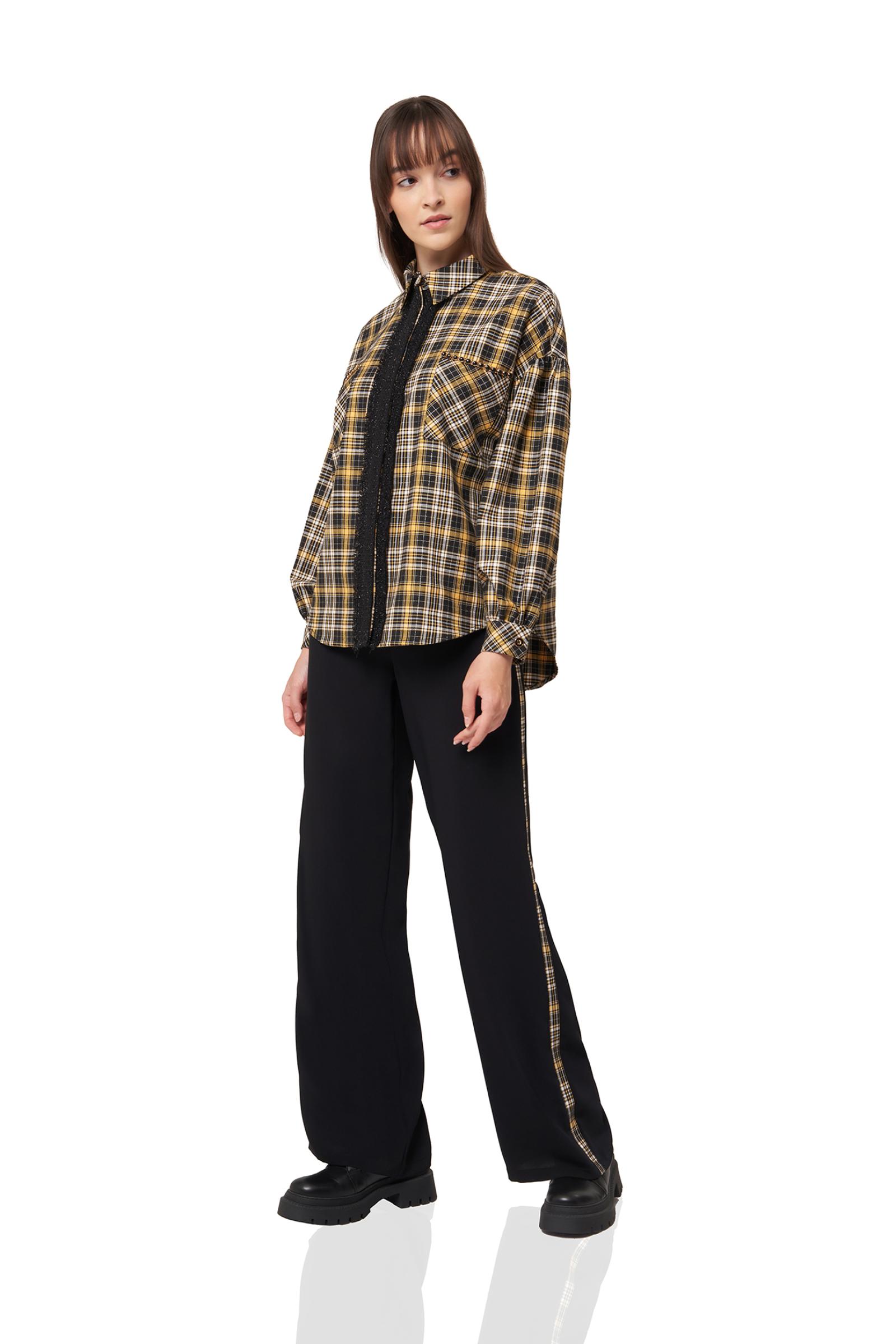 Cep Detaylı Ekose Gömlek