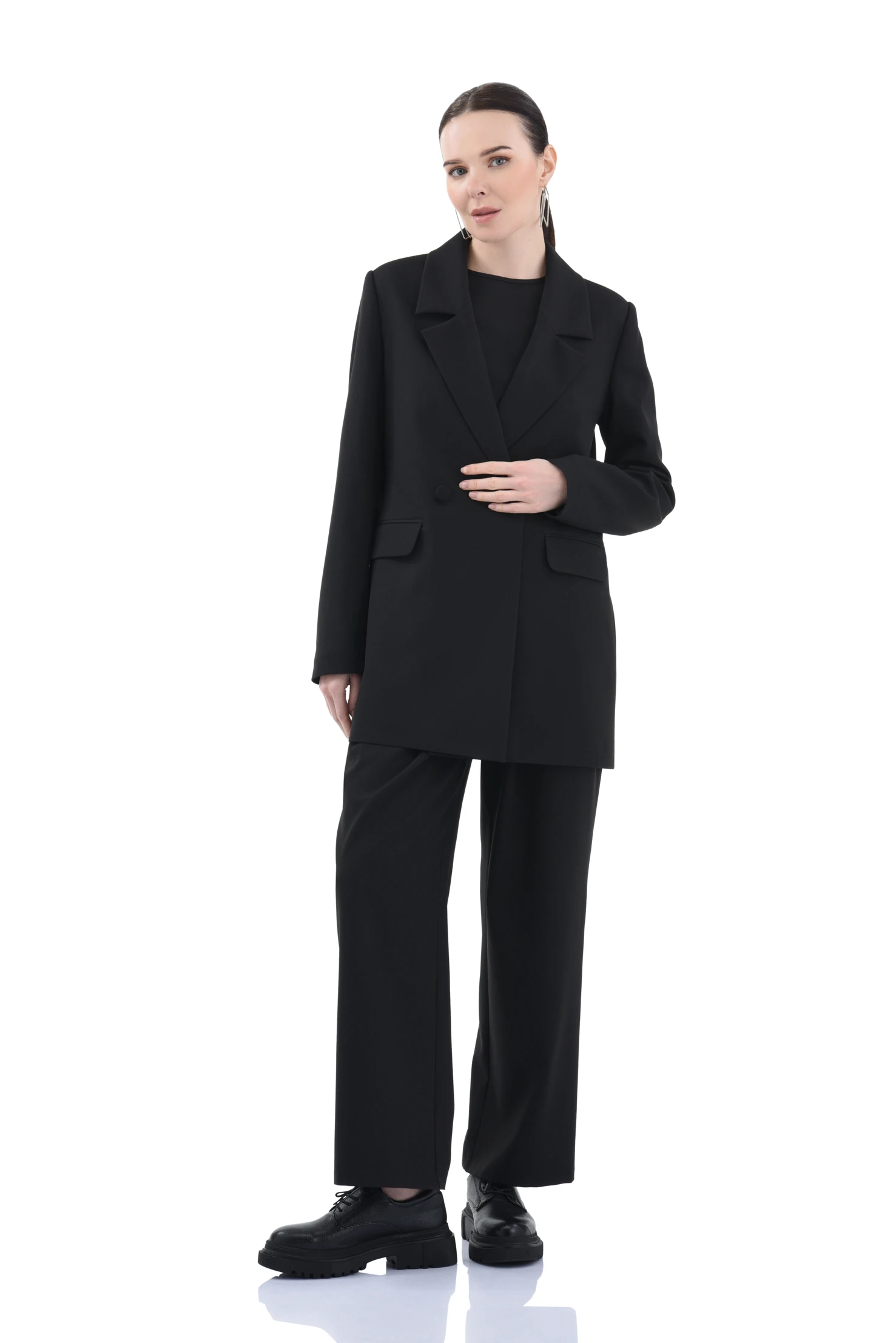 Blazer Kadın Ceket - SİYAH