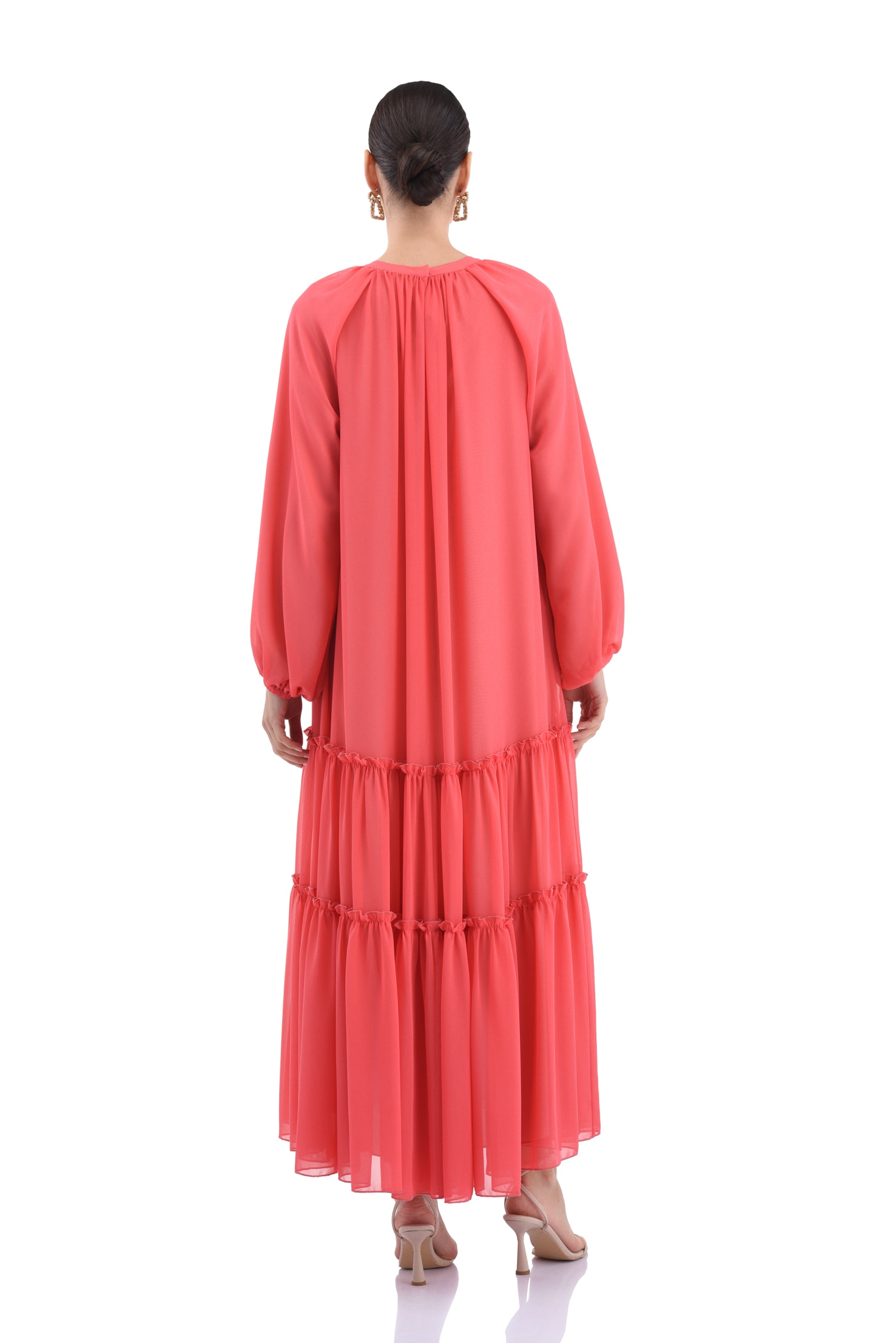 Şifon Uzun Kadın Elbise