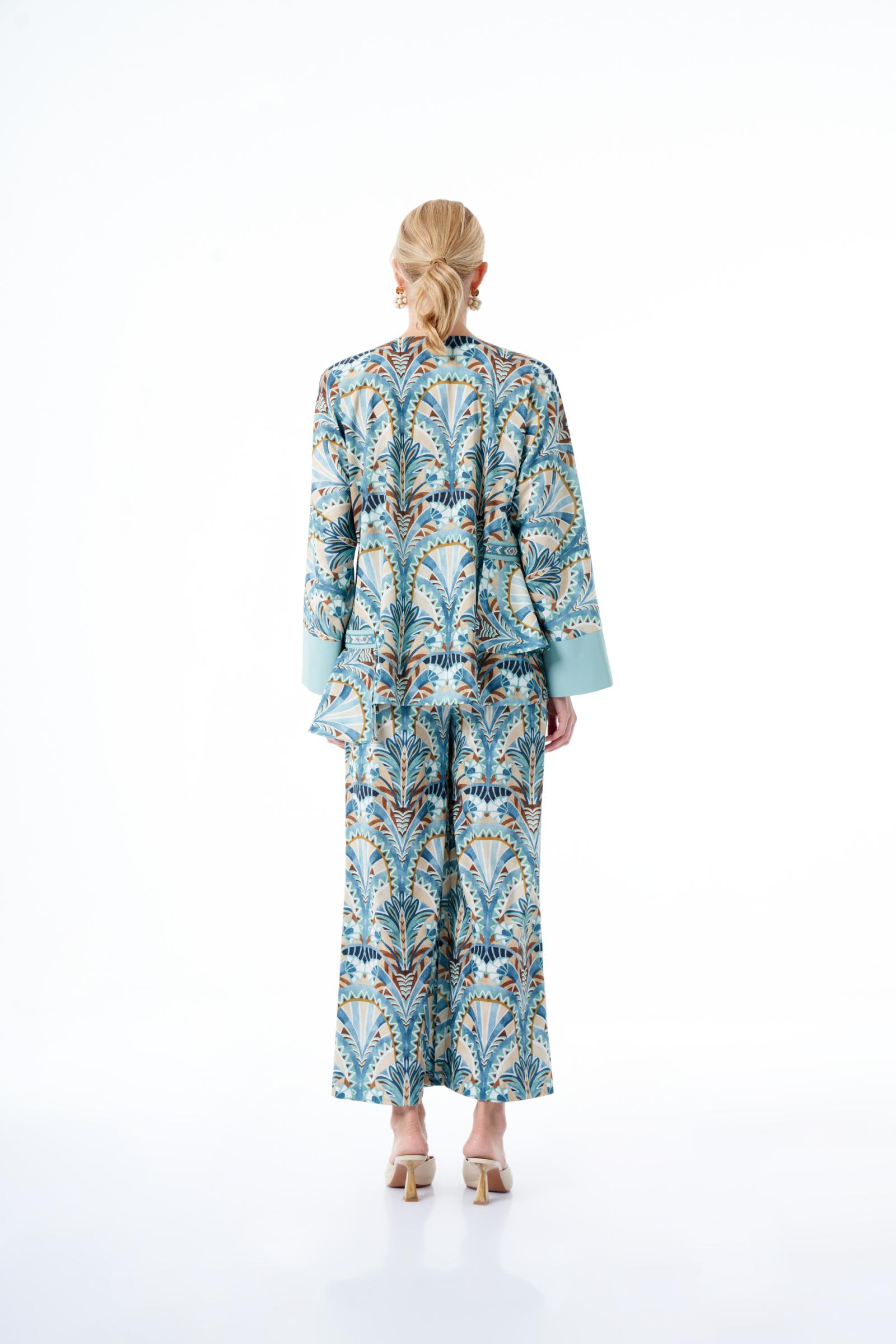 Etnik Desenli Kadın Bluz