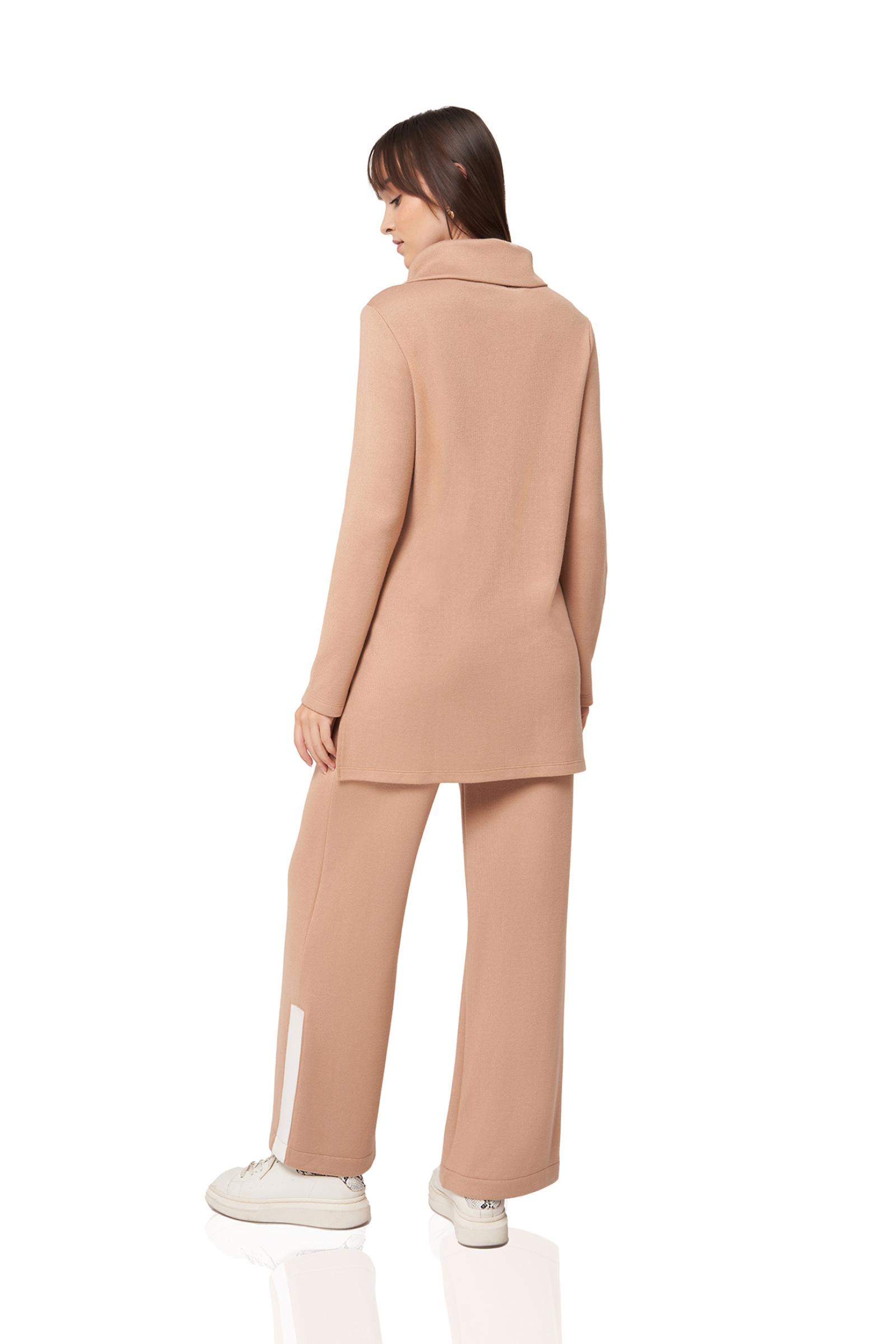 Camel Renk Triko Pantolon