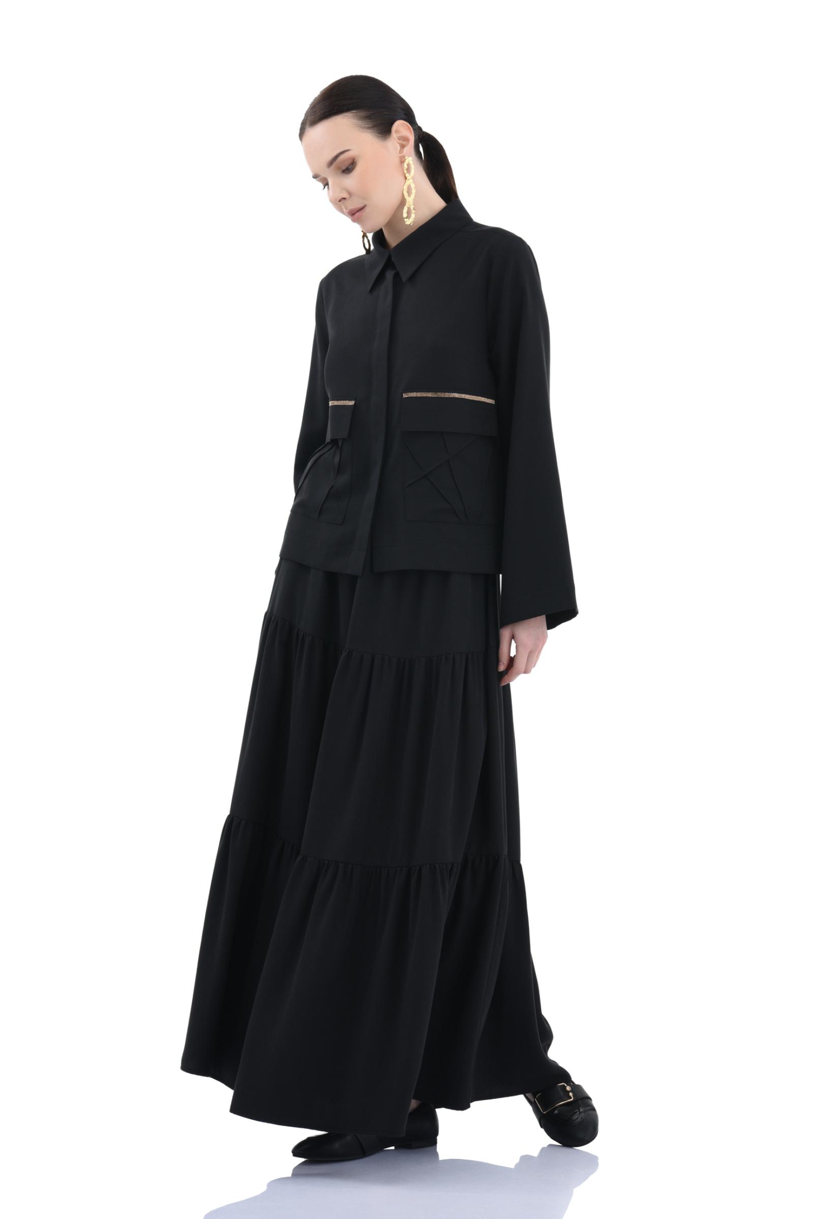 Cep Detaylı Liyosel Etekli Takım