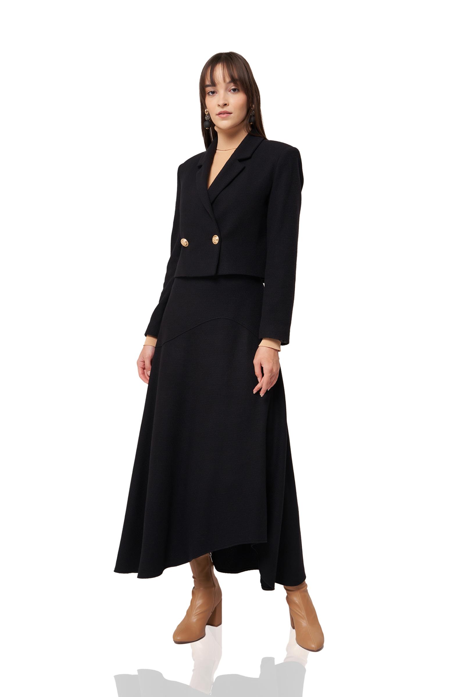 Siyah Uzun Kadın Etek