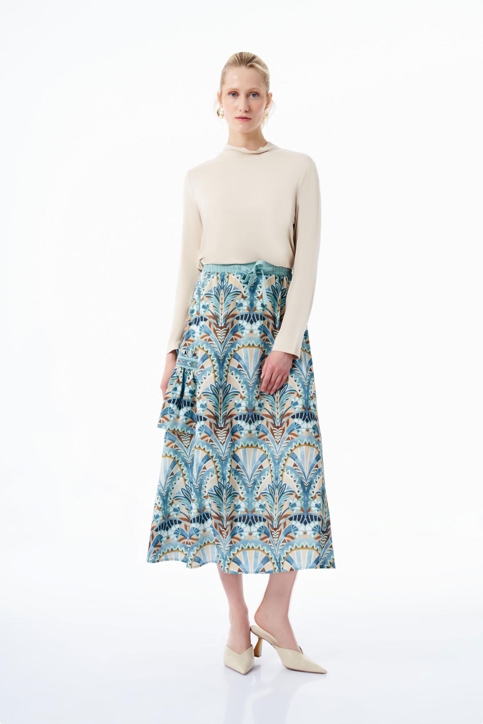 Etnik Desenli Kadın Etek