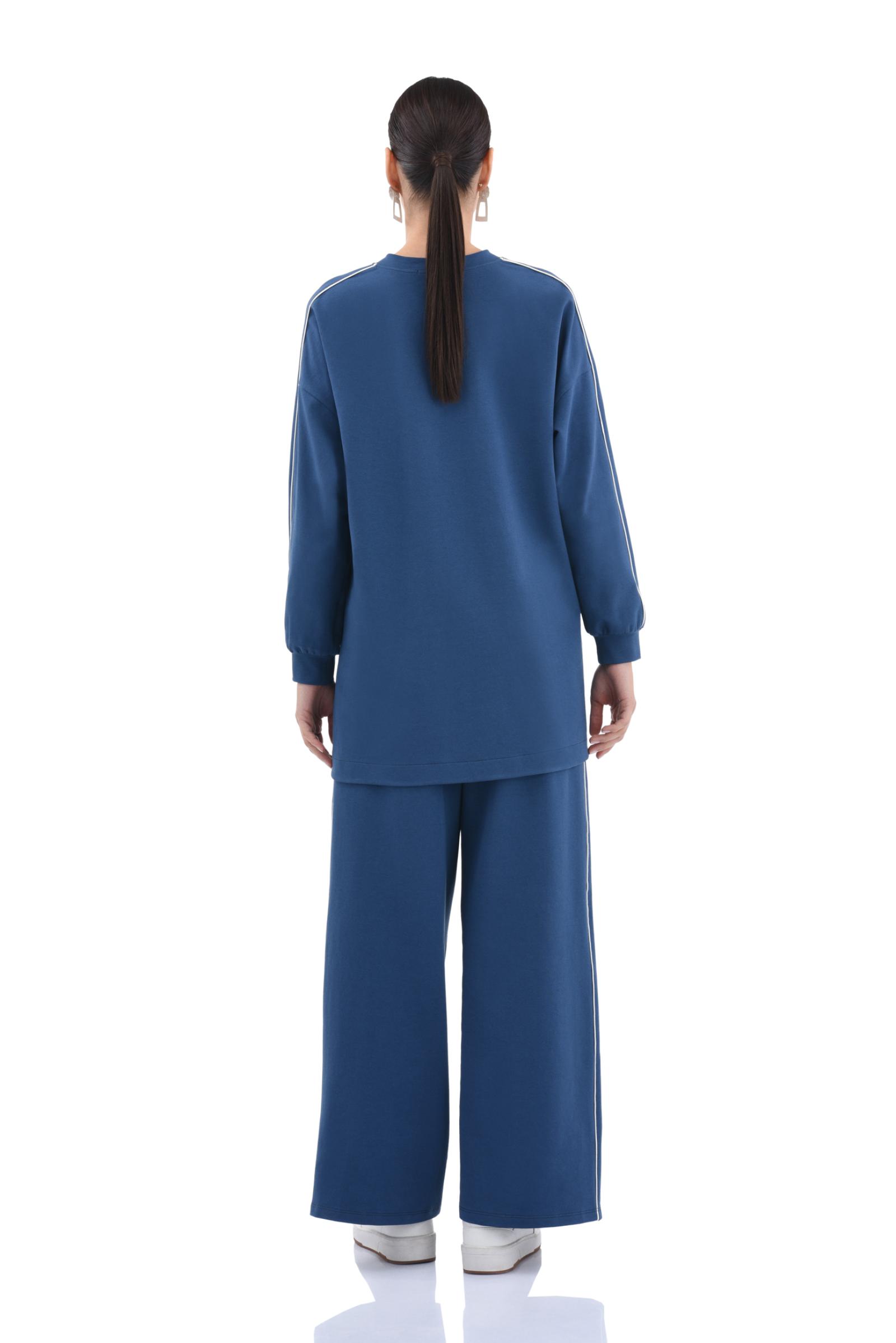 Biye Detaylı Pamuklu Eşofman