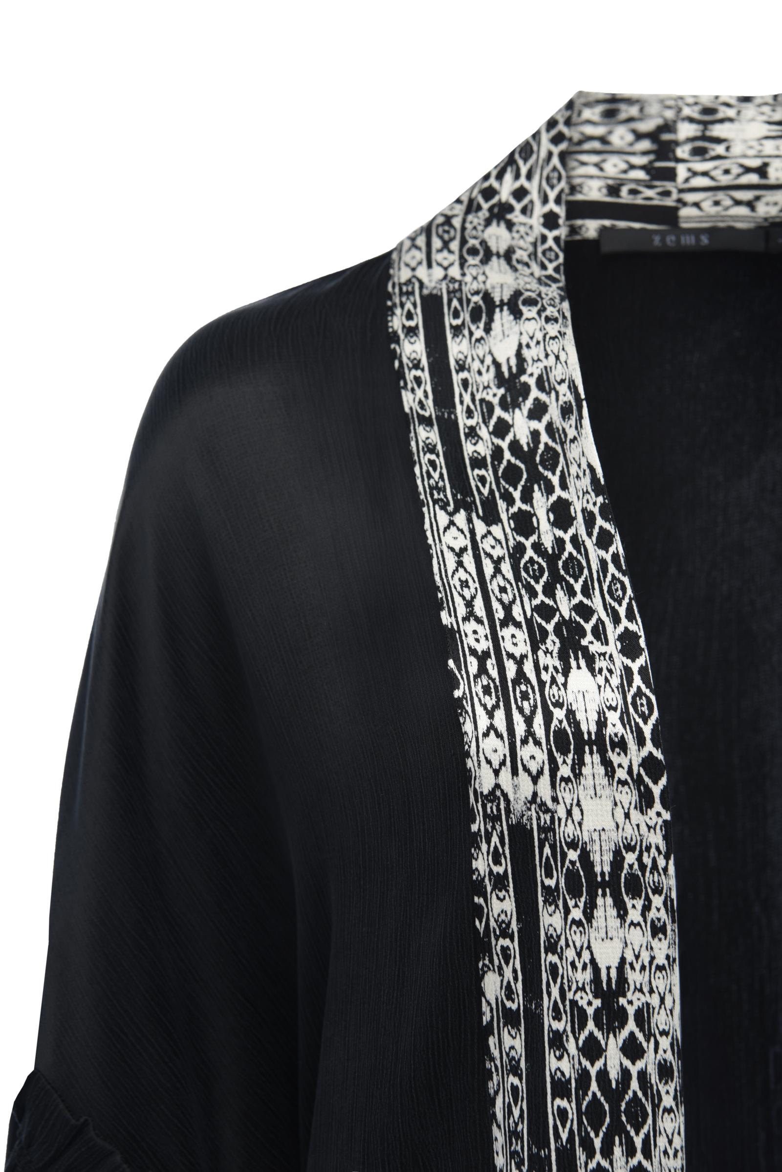 Garni Kumaş Detaylı Siyah Cupro Abaya  (SERİ 1.1.2)