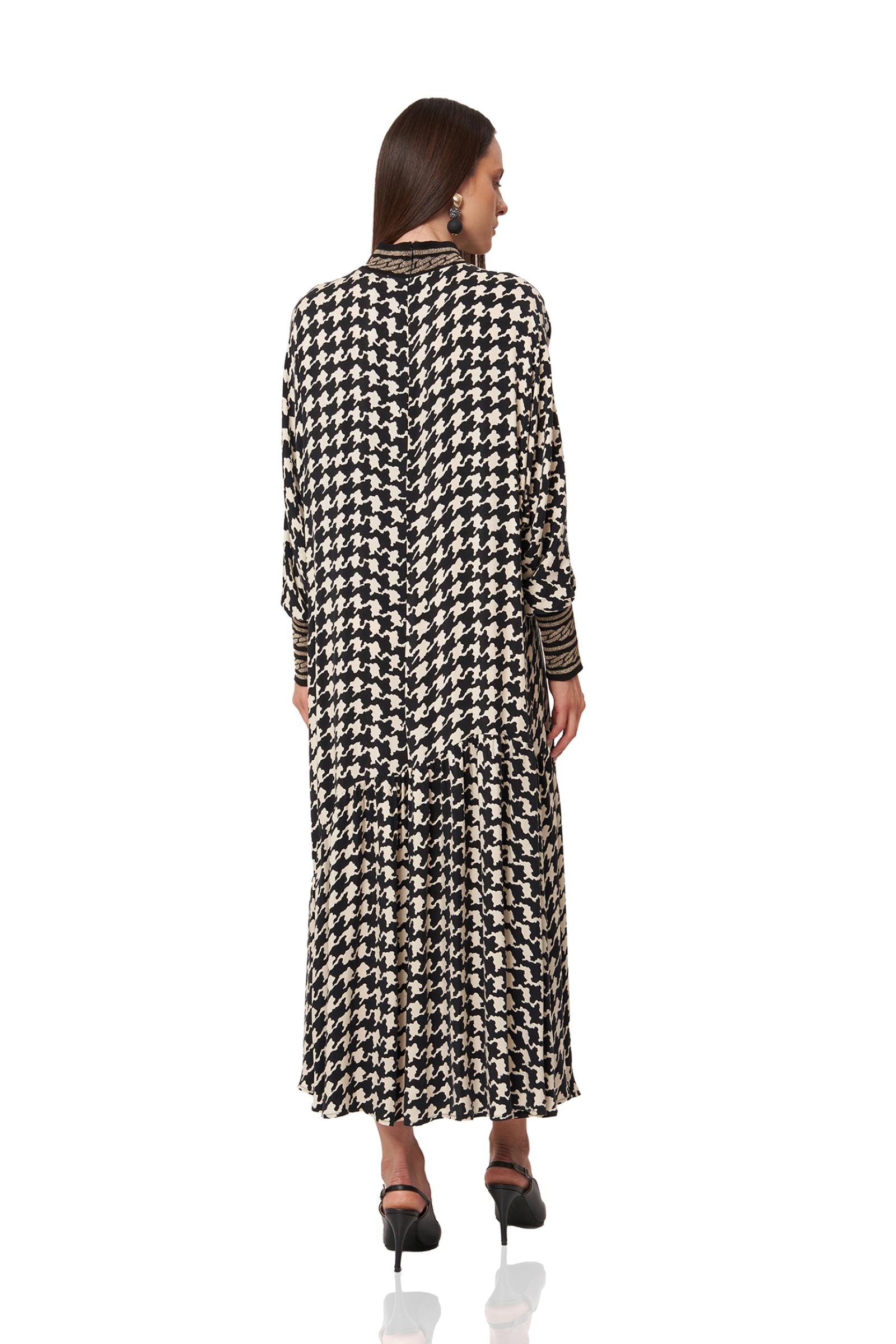 Kazayağı Cupro Uzun Elbise (SERİ 1.1.2.2)