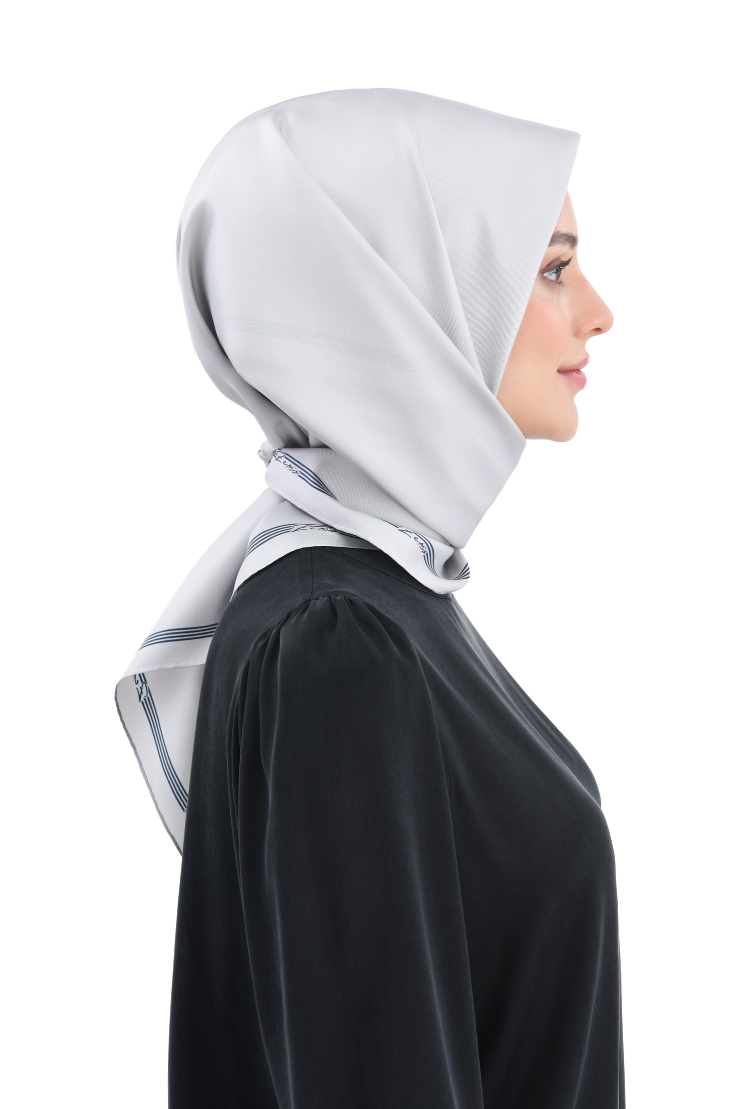 Zems Düz Renk Twill İpek Eşarp