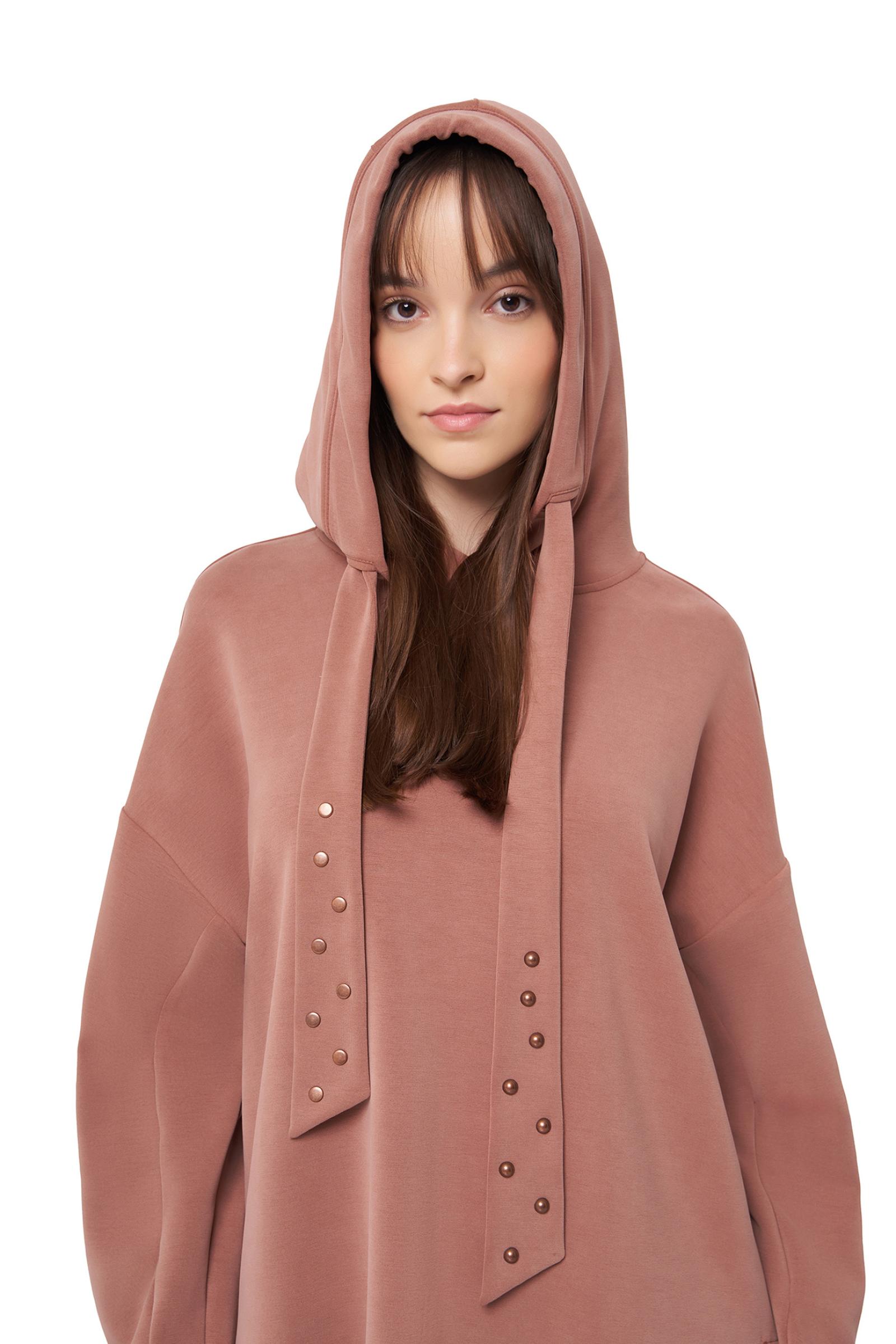 Metal Zımba Detaylı Örme Tunik