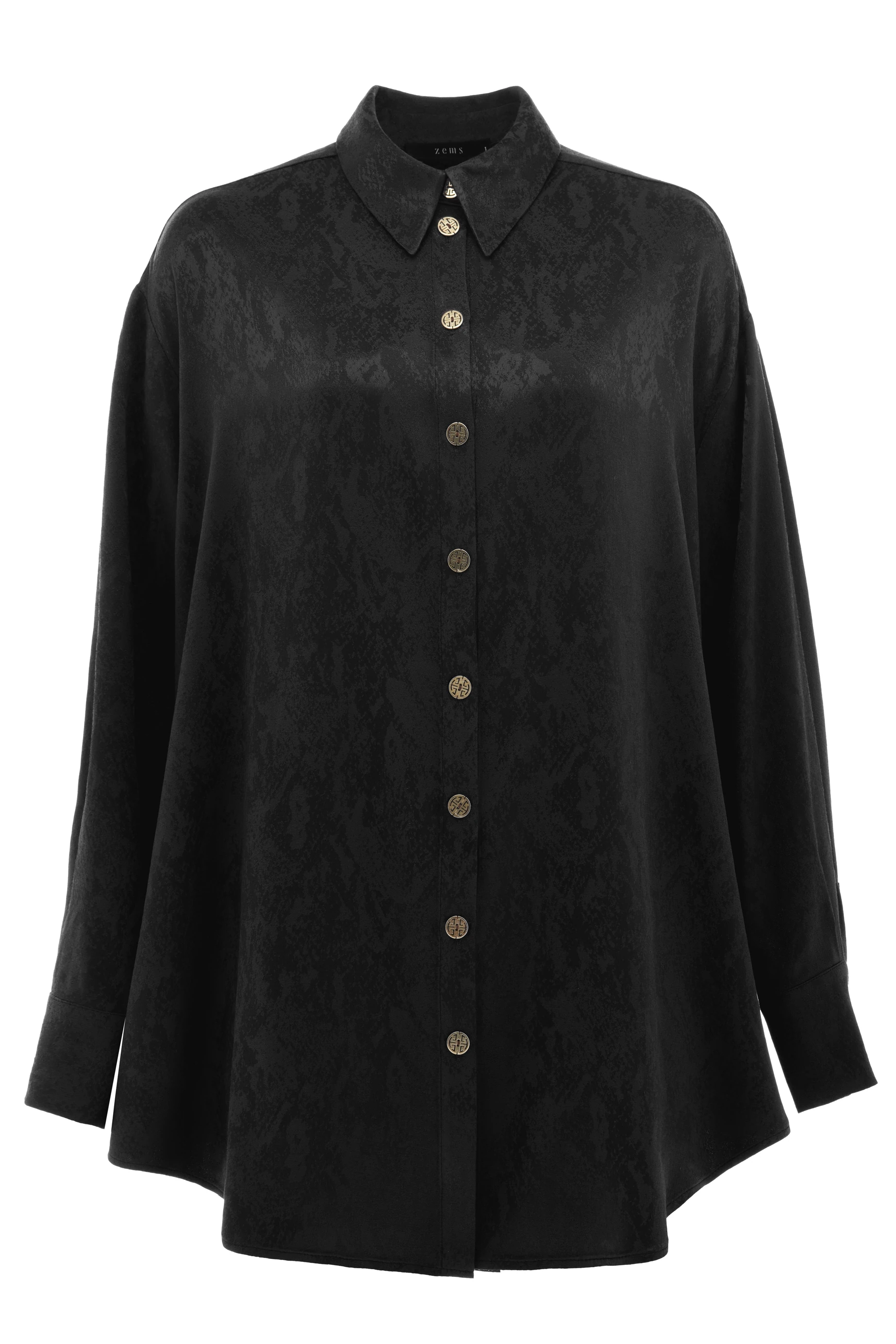 Kendinden Desenli 2'li Takım - SİYAH