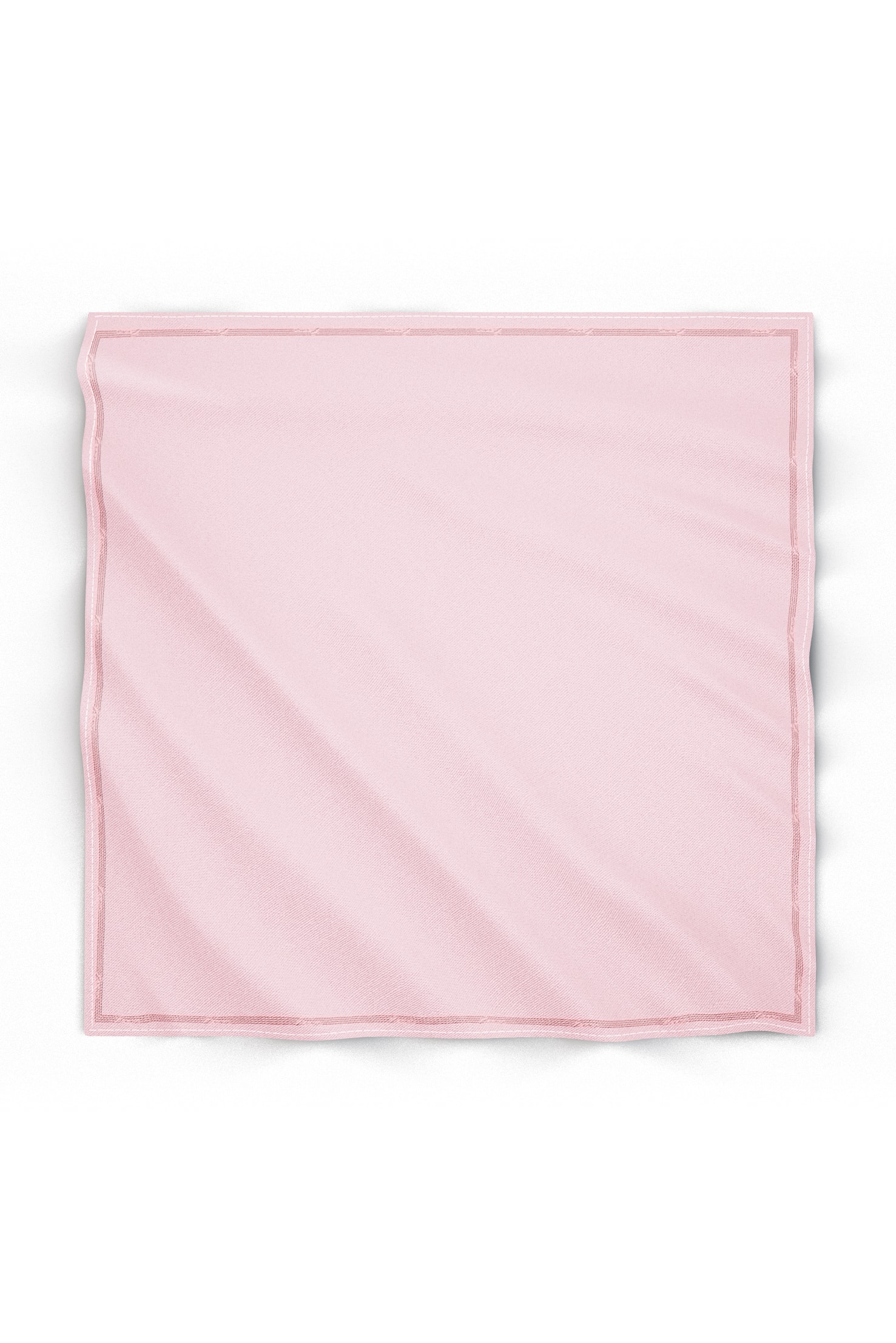 Zems Düz Renk Twill İpek Eşarp - PEMBE