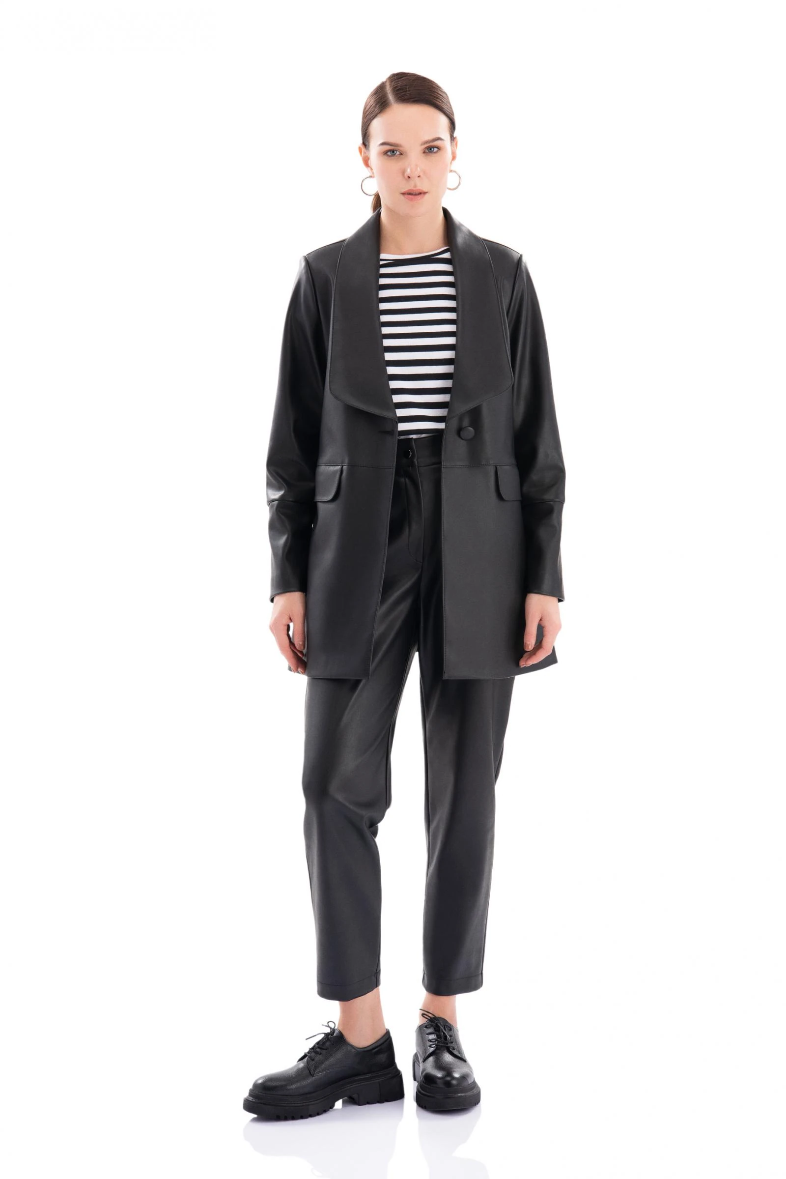 Deri Kadın Pantolon