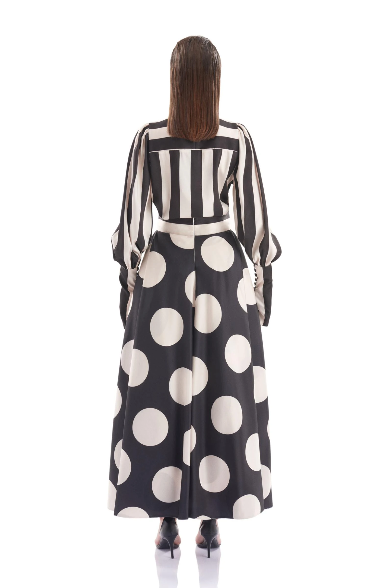 Puantiye Desenli Kadın Etek