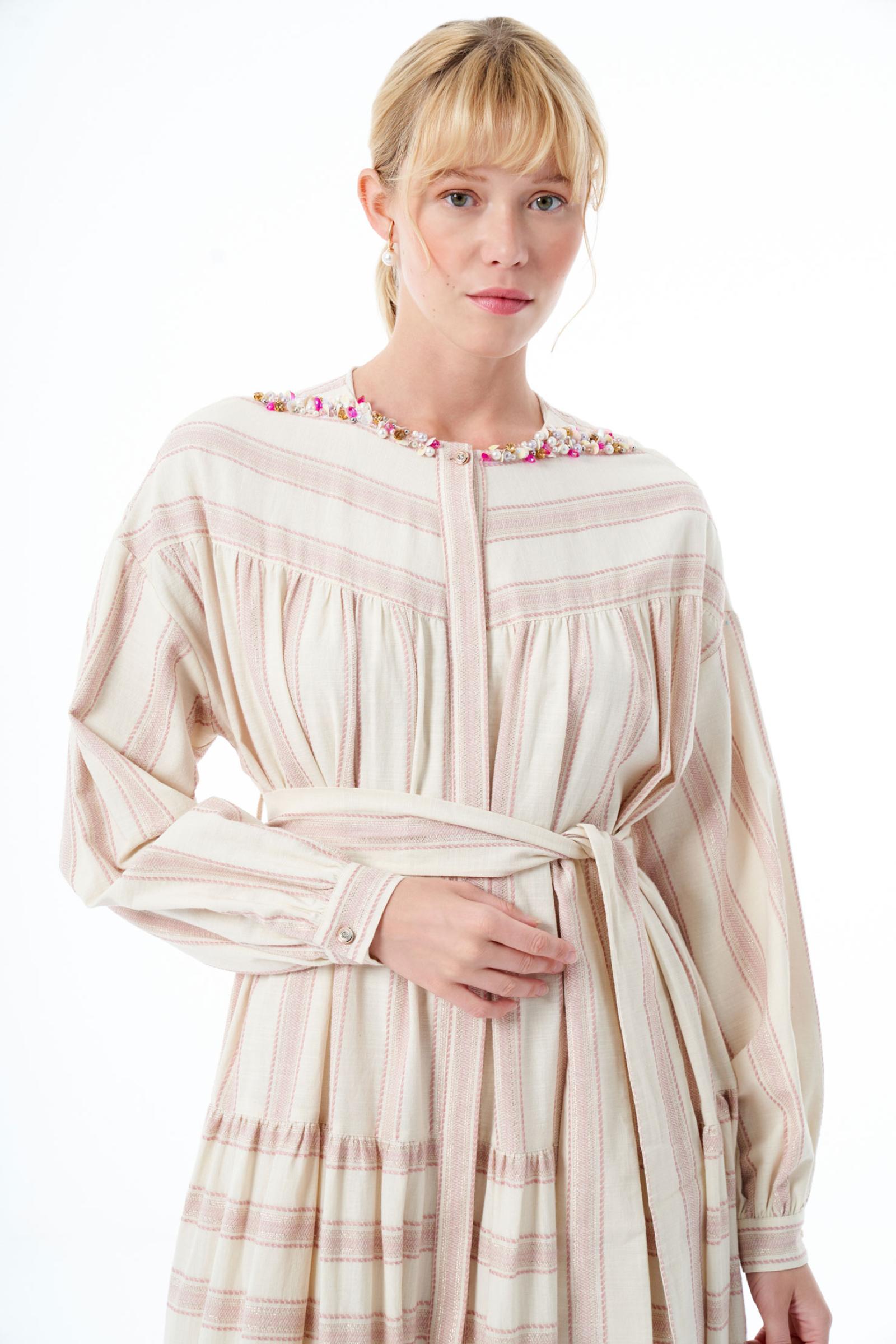 Çizgili Kadın Elbise