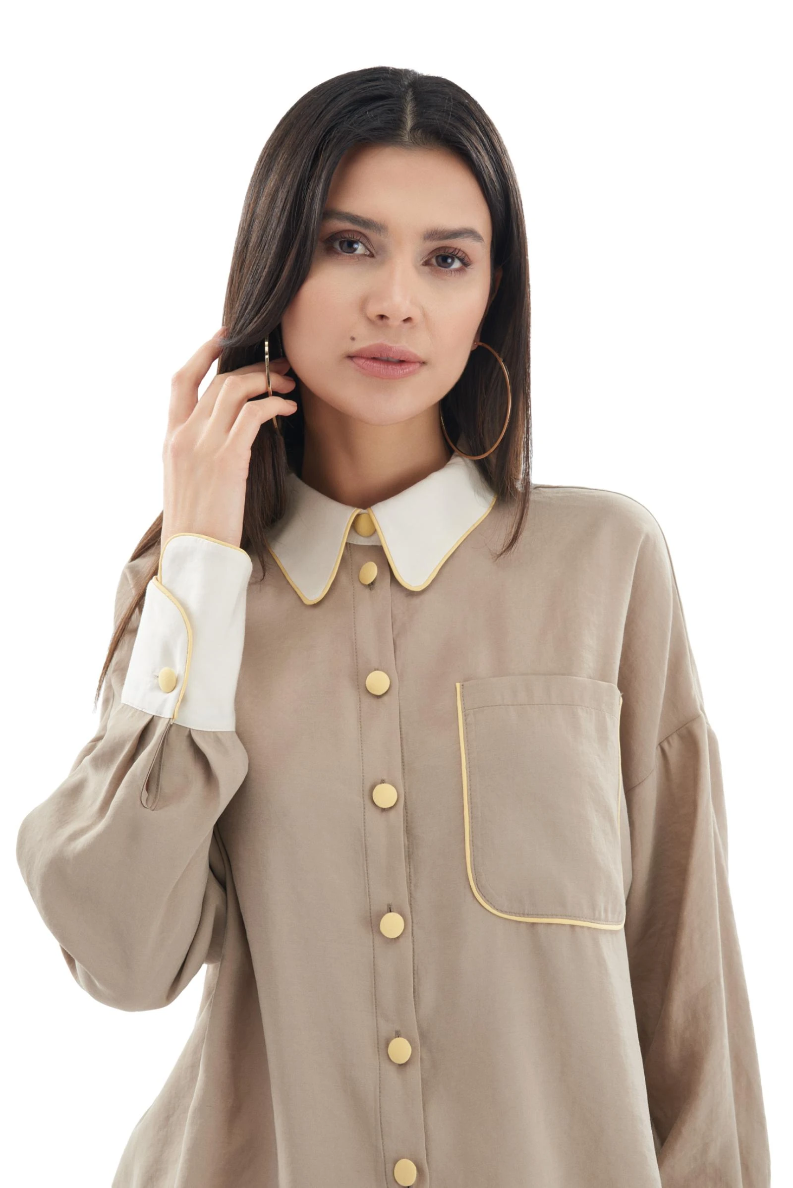 Biye Detaylı Gömlek