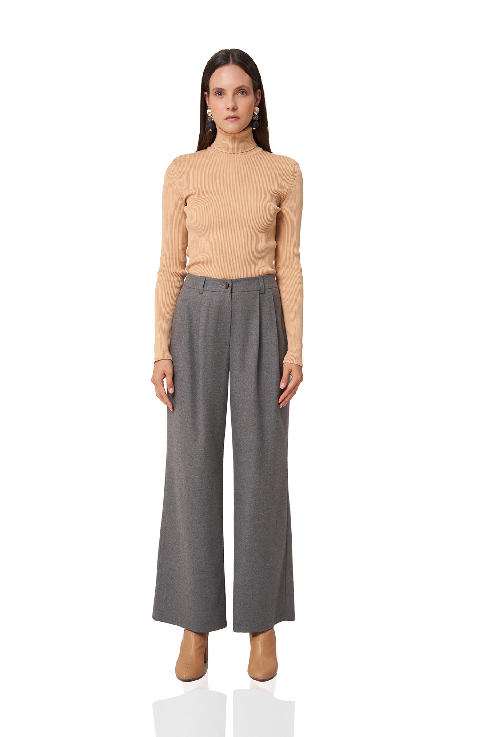 Füme Bol Paça Pantolon