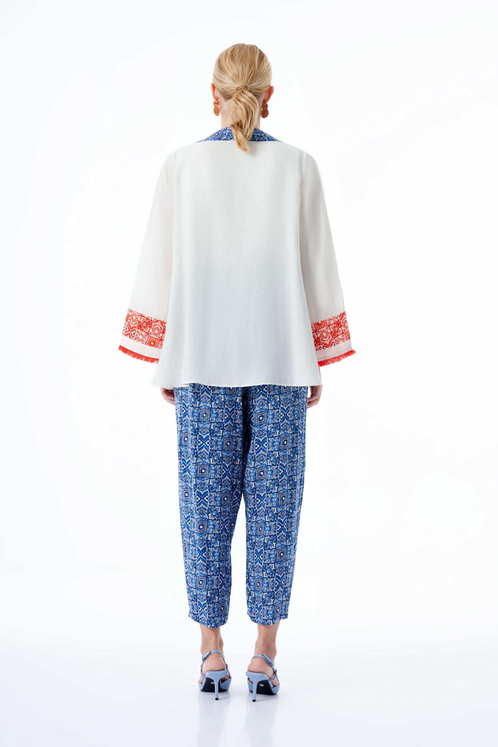 Etnik Desenli Kadın Pantolon