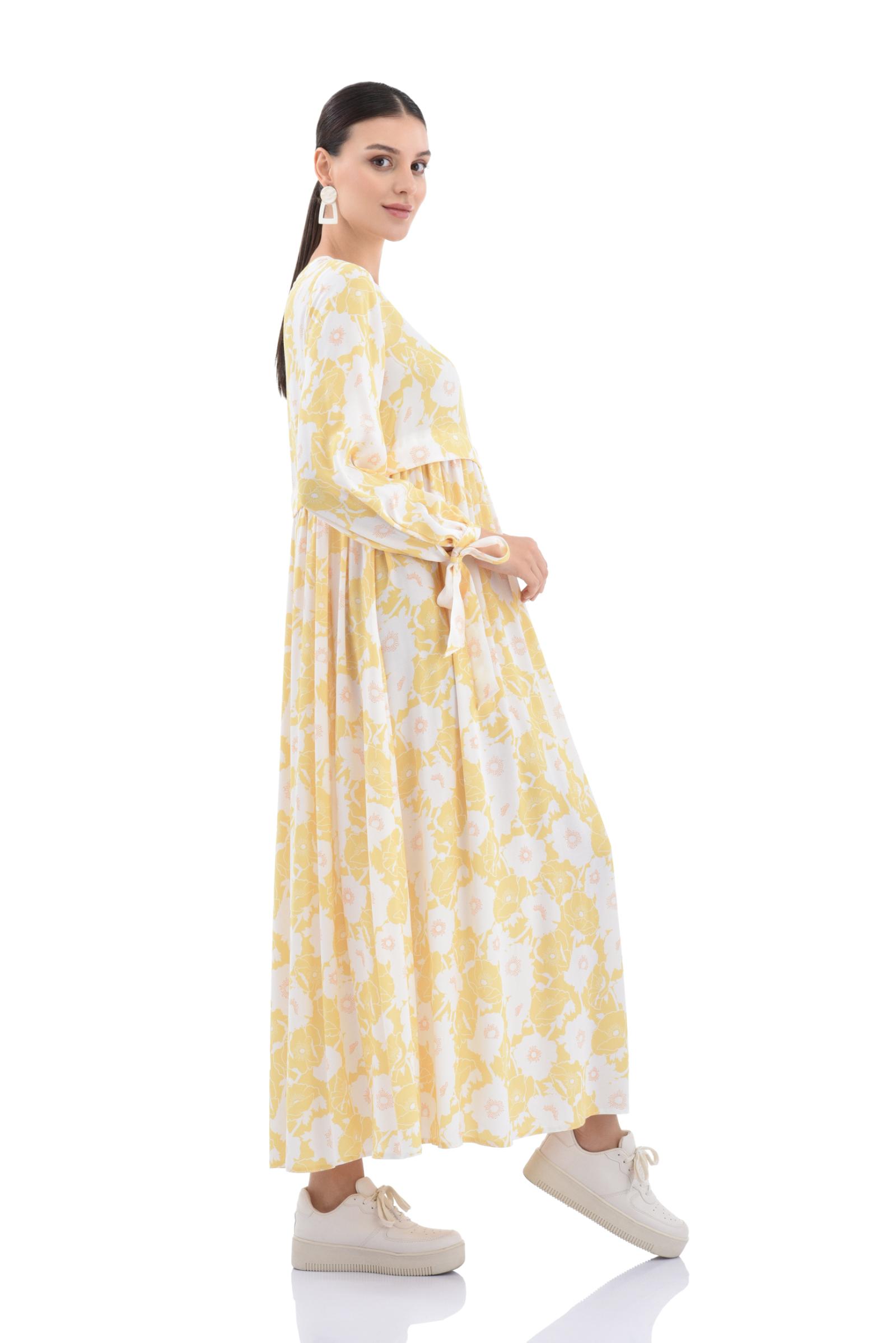 Cupro Çiçekli Elbise