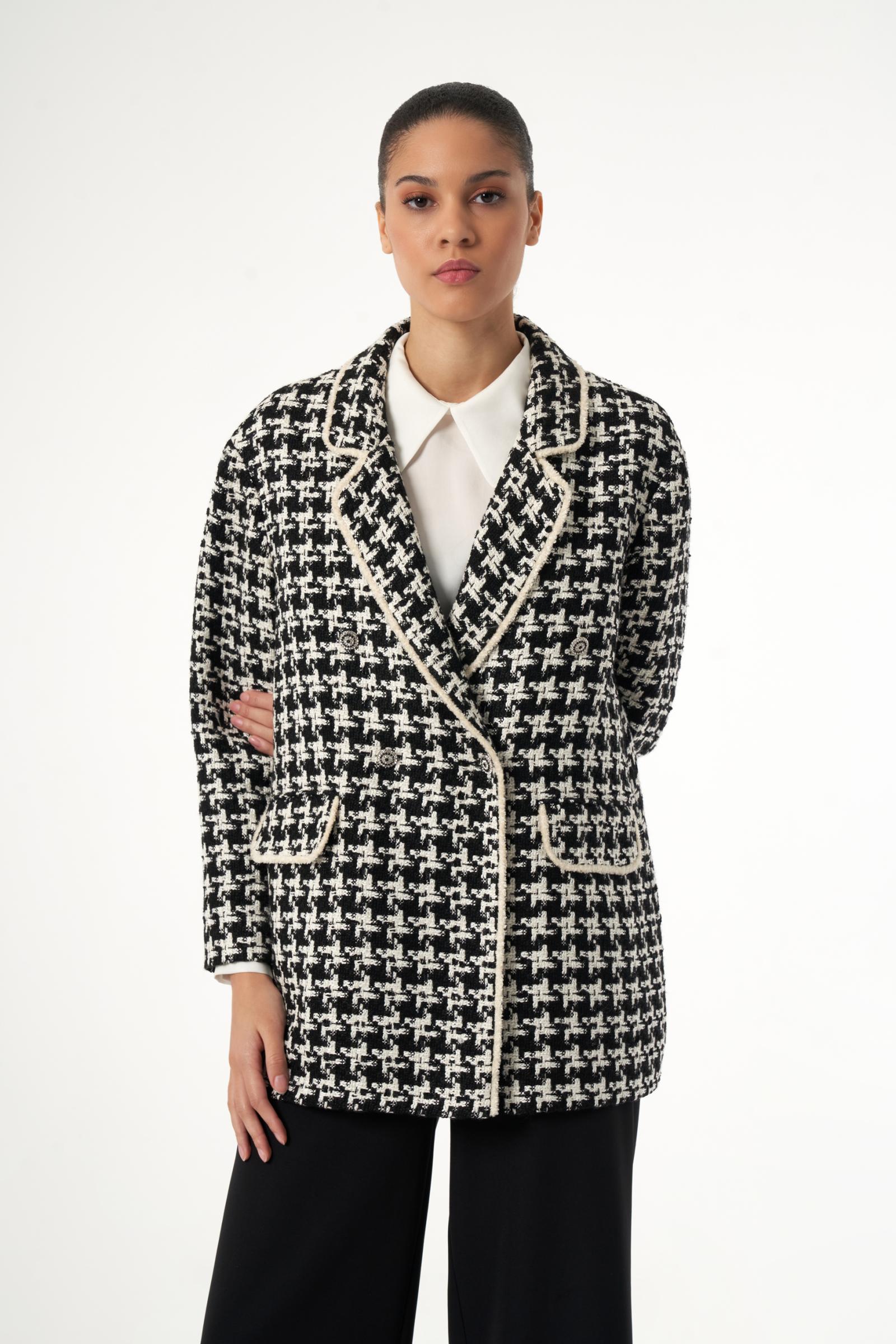 Ekose Desenli Kadın Ceket (SERİ 1.2.2.3)