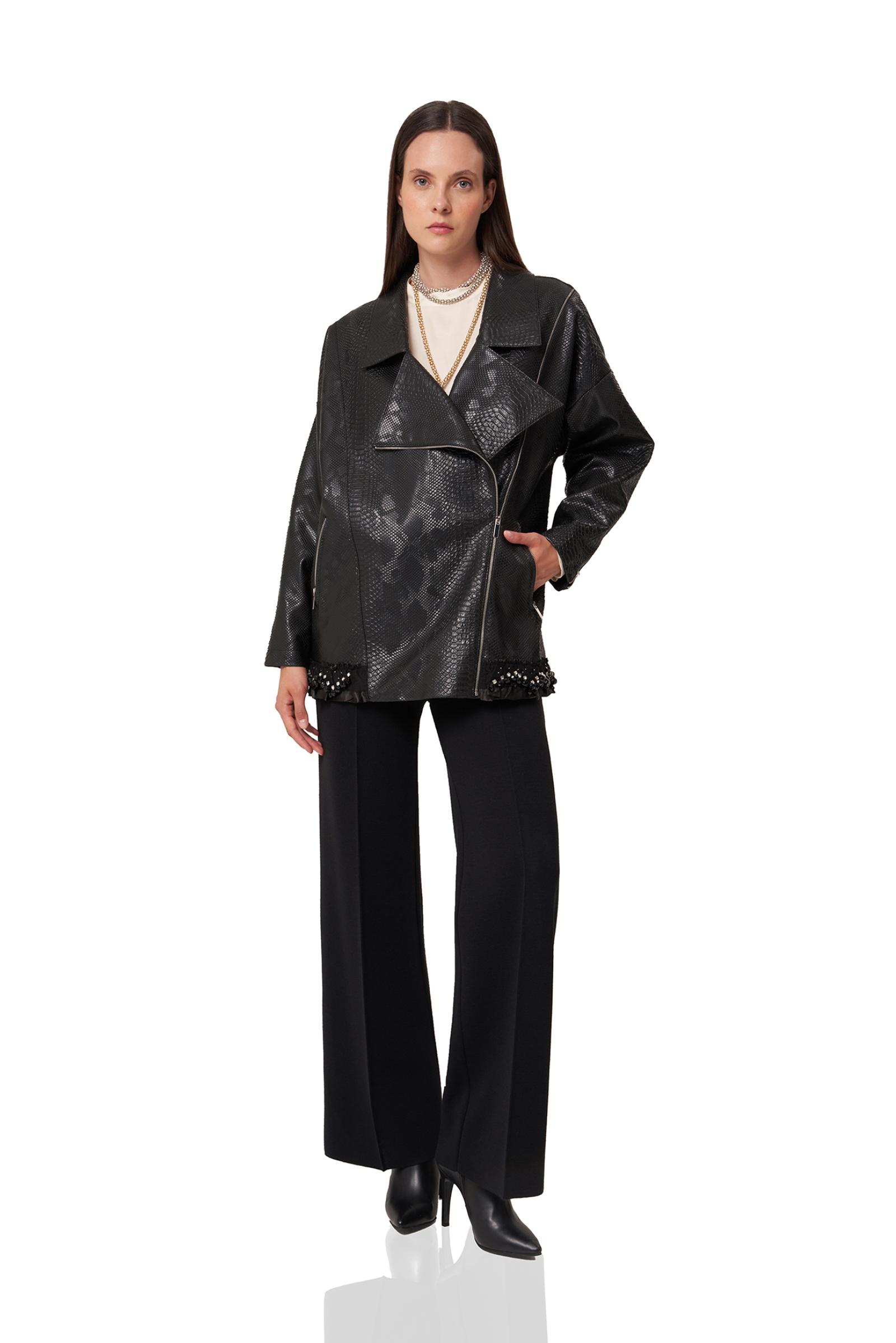 Siyah Deri Ceket (SERİ 1.1.1)