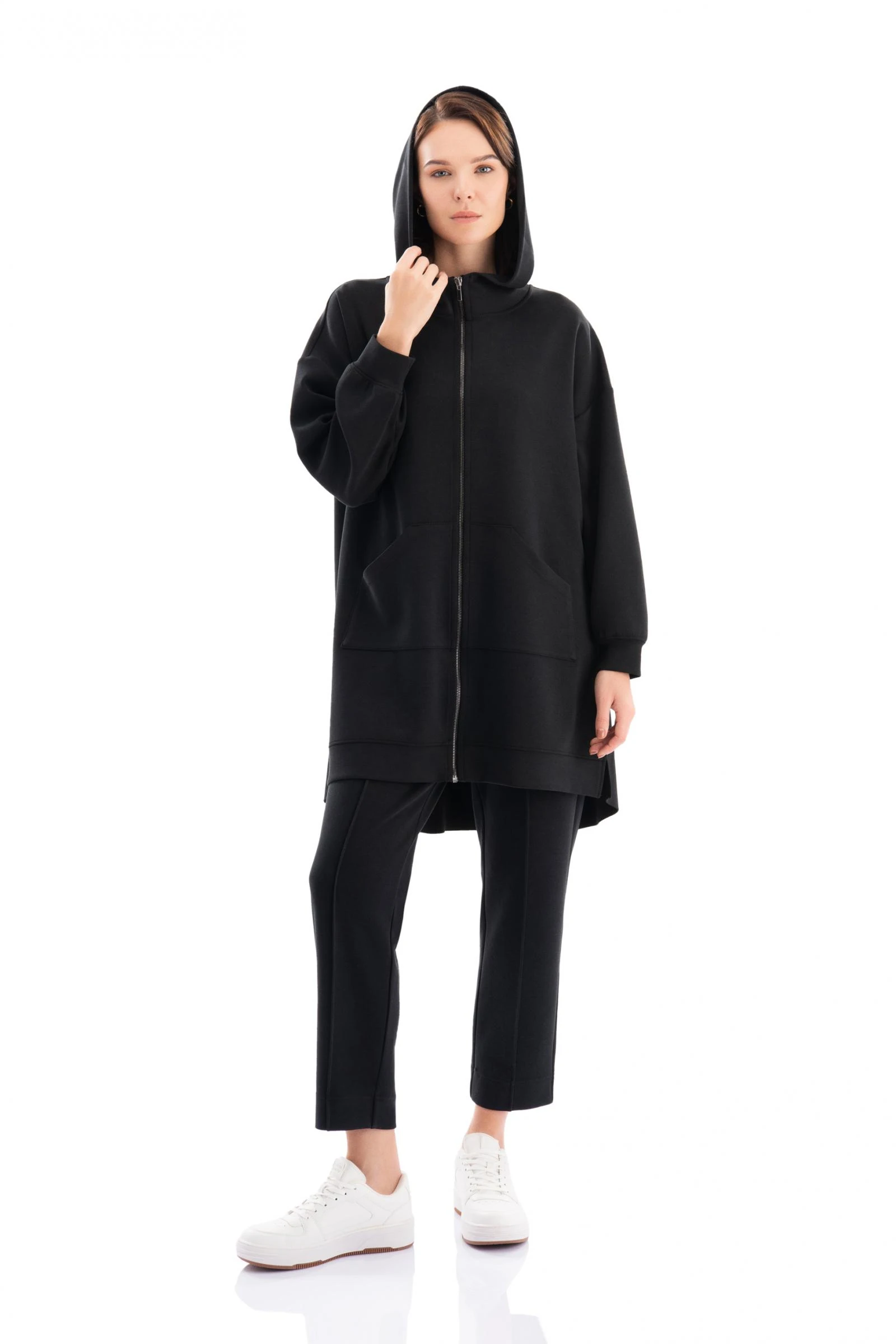 Fermuarlı Modal Ceket