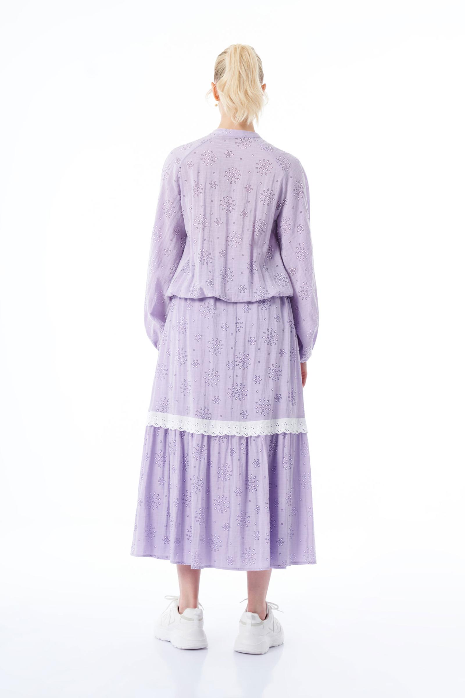 Şerit Detaylı Uzun Kadın Etek (SERİ 1.1.2)