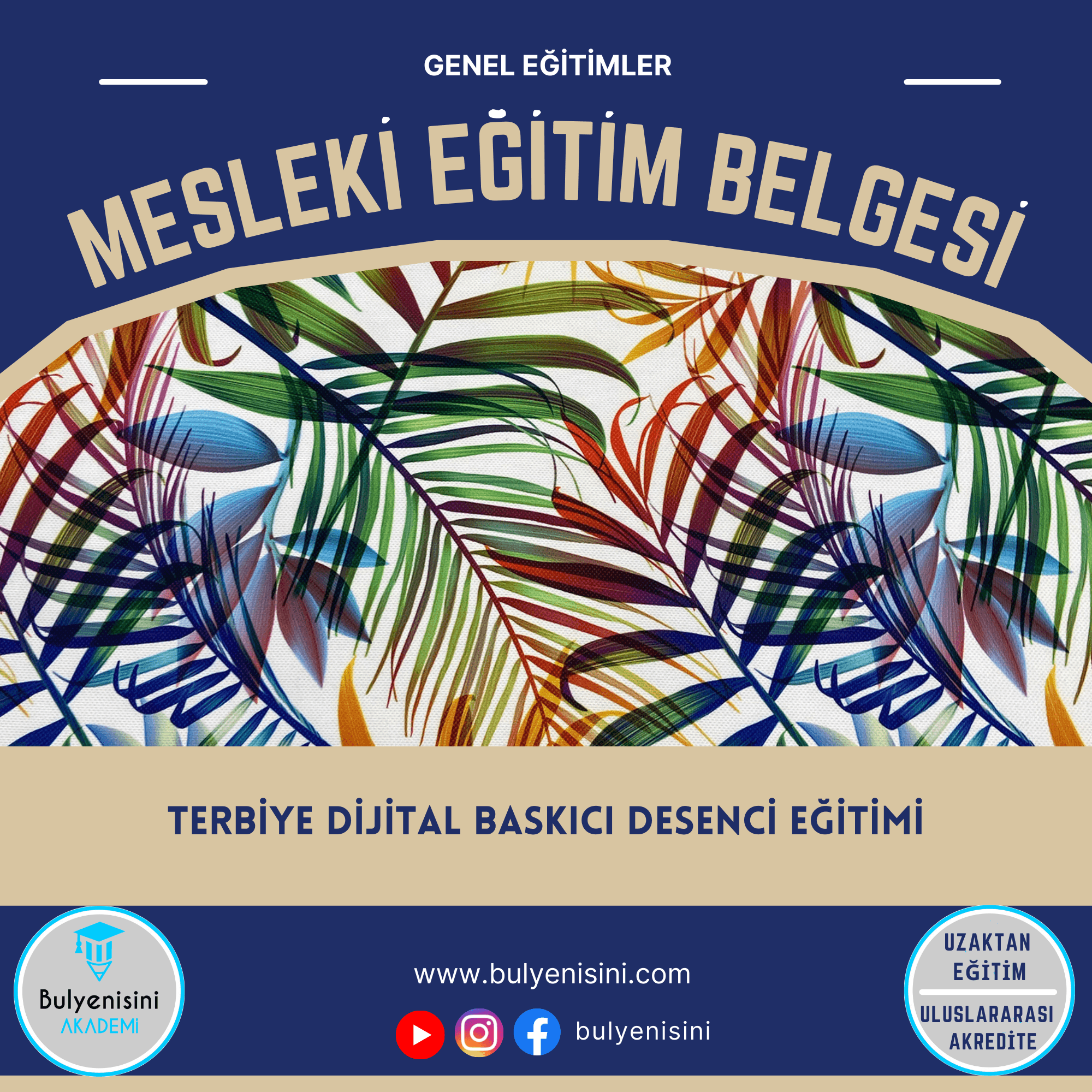 Terbiye Dijital Baskı Desenci