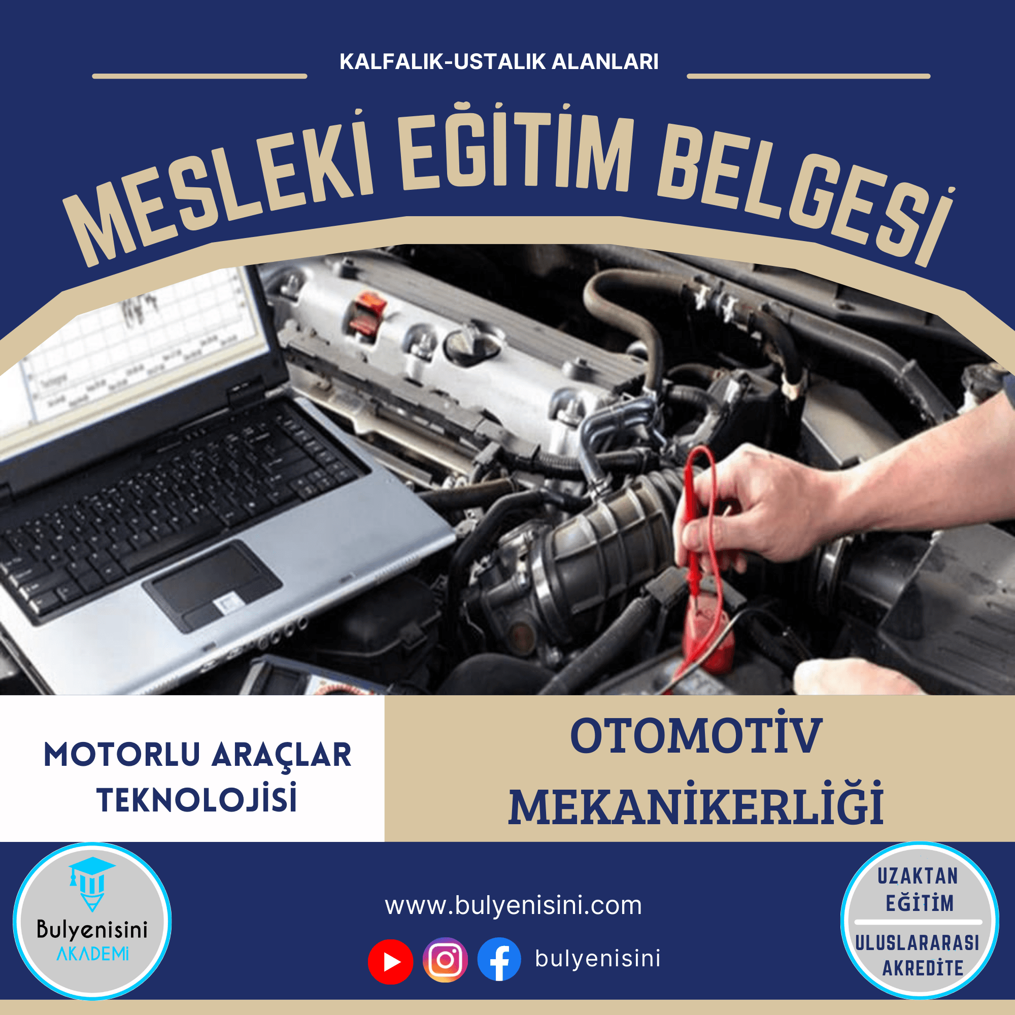 SINAVLI - Otomotiv Elektrikçiliği Kalfalık & Ustalık Sertifika ve Eğitim Programı