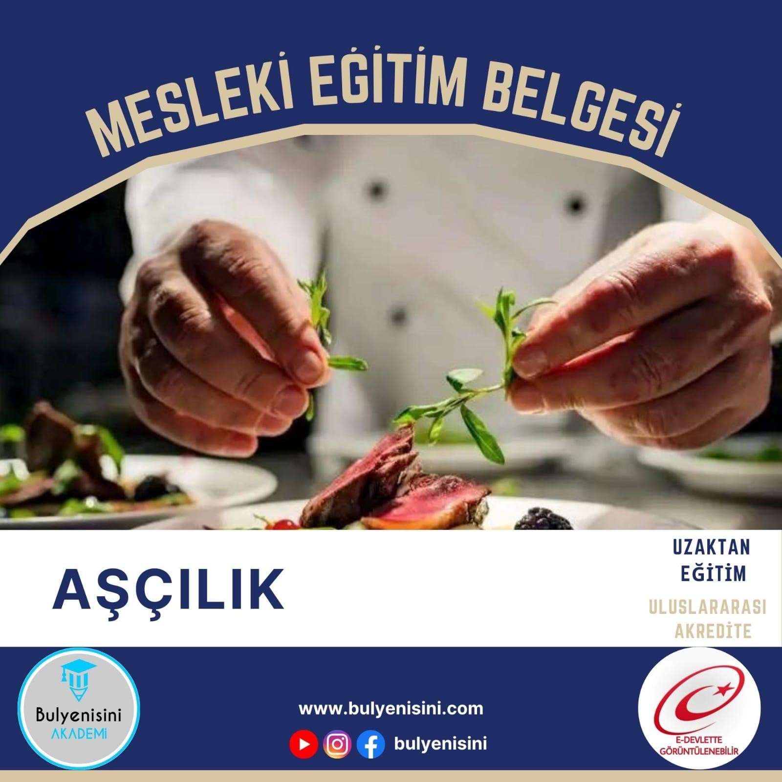 SINAVLI - Aşçılık Kalfalık & Ustalık Sertifika ve Eğitim Programı