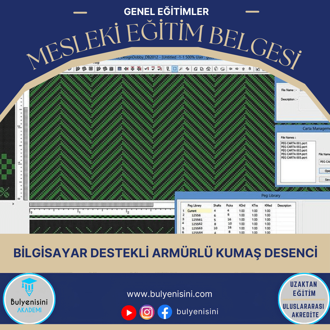 Bilgisayar Destekli Armürlü Kumaş Desenci Sertifika Programı