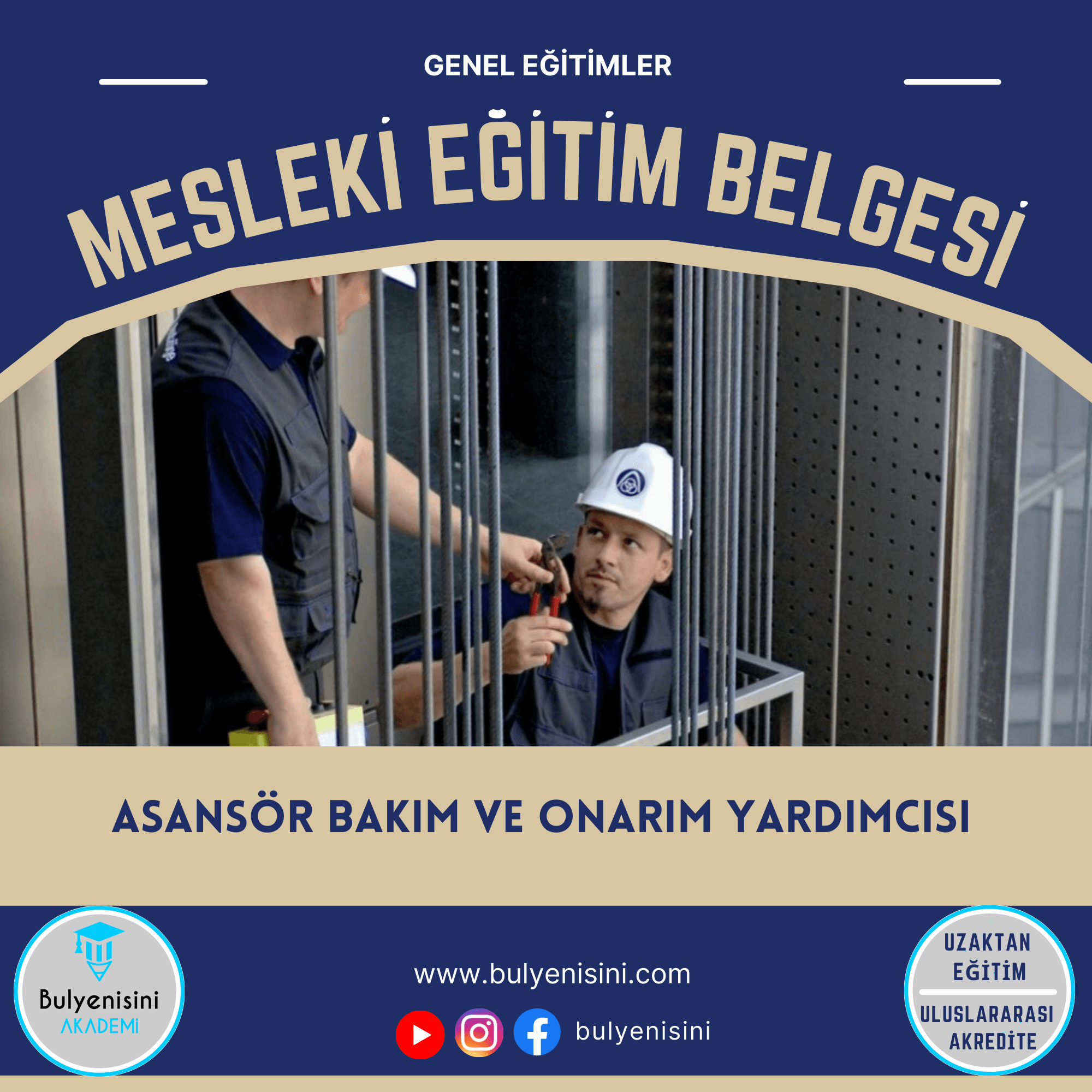 Asansör Bakım Ve Onarım Yardımcısı Kurs Programı Sertifika Programı