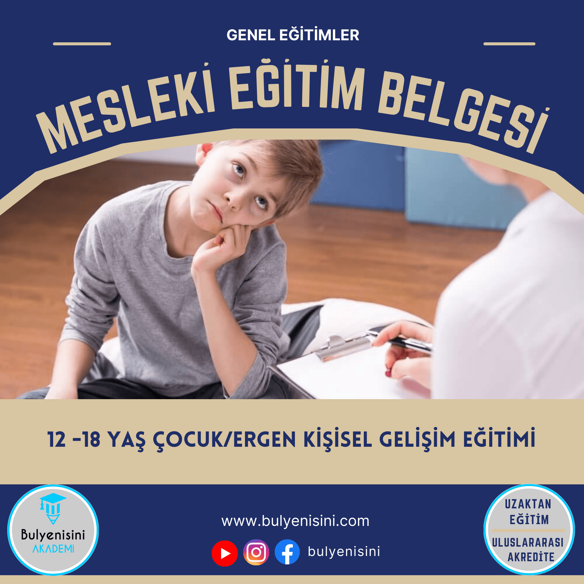 12 -18 Yaş Çocuk/Ergen Kişisel Gelişim Eğitimi