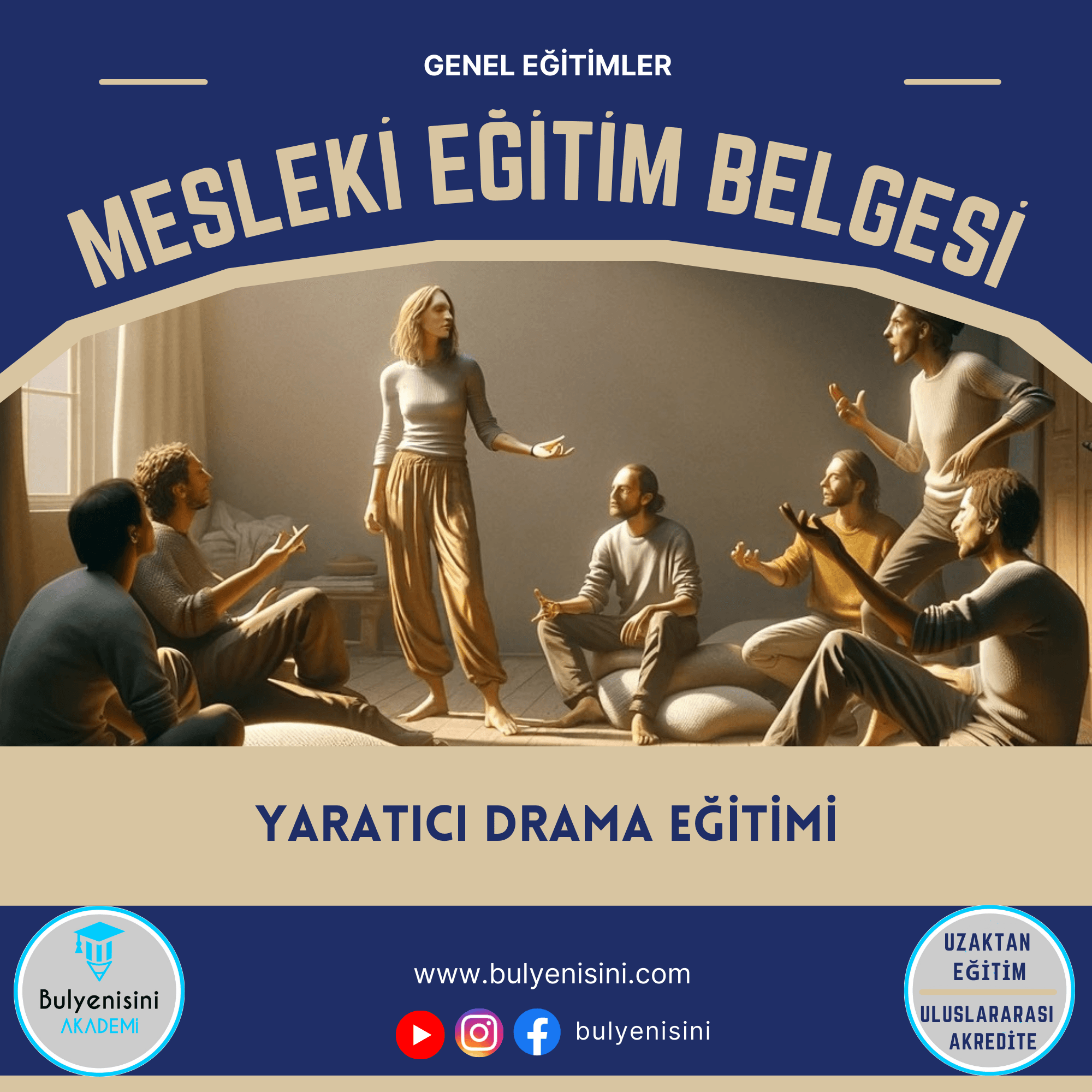 50 Saat YARATICI DRAMA UYGULAYICI EĞİTİMİ