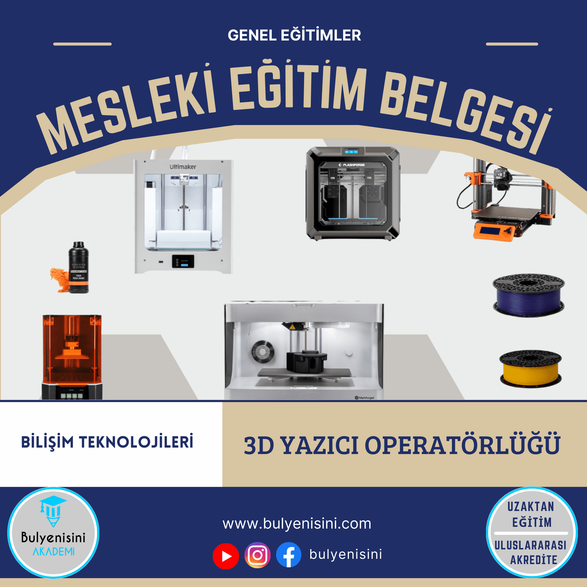 3D Yazıcı Operatörlüğü Sertifika Programı