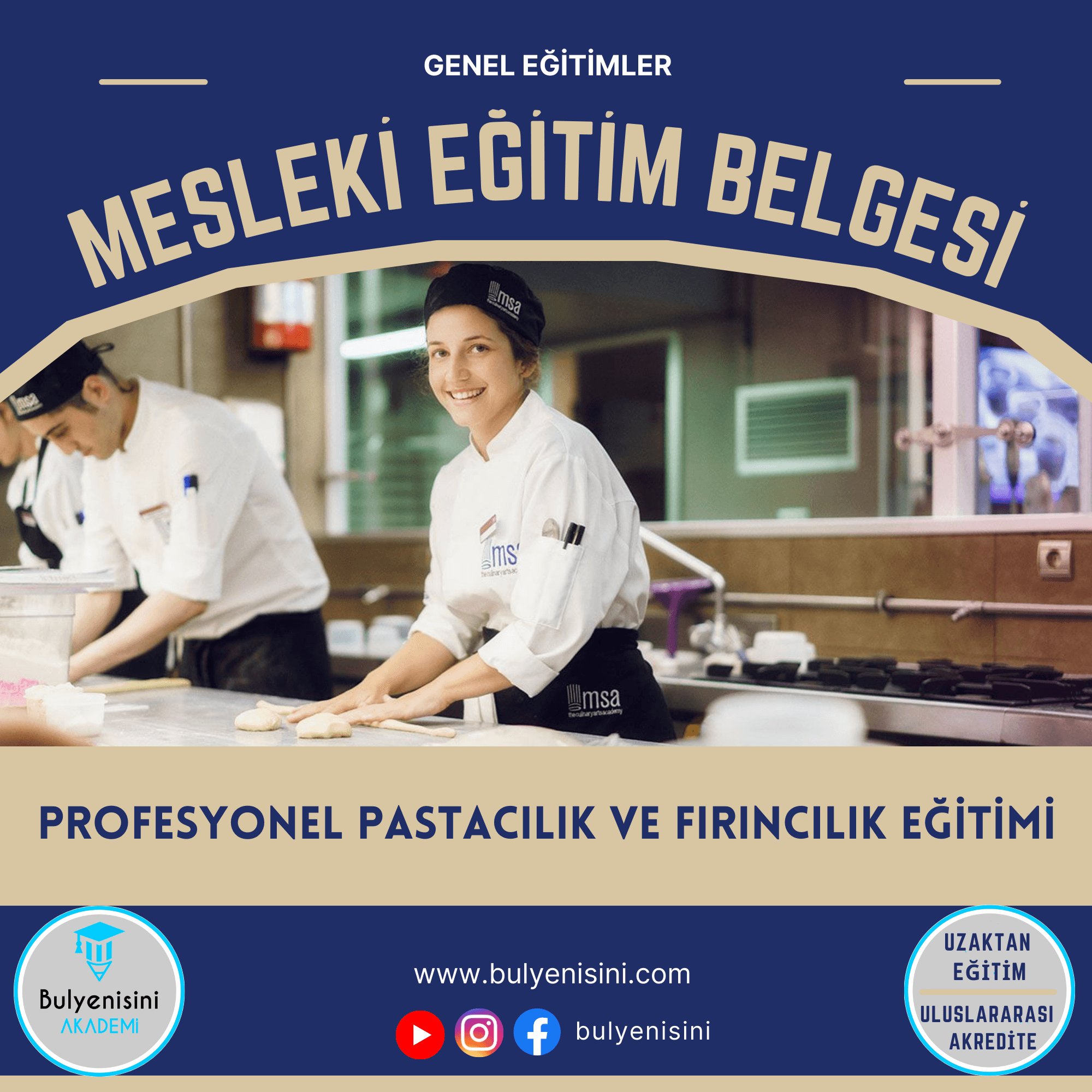 120 Saatlik Profesyonel Pastacılık Ve Fırıncılık Eğitimi