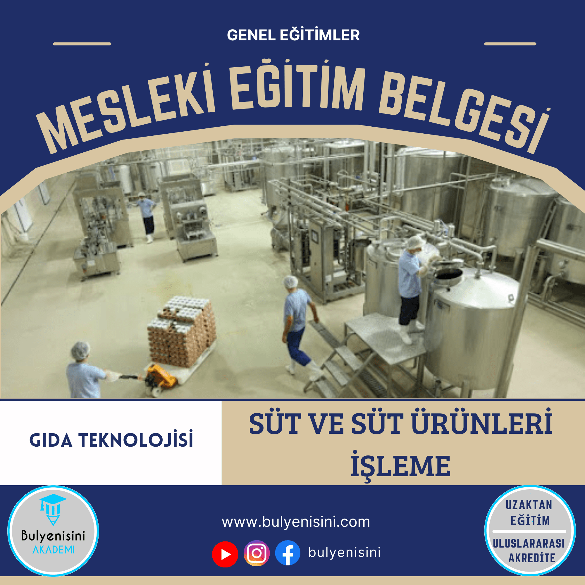 Süt Ve Süt Ürünleri İşleme Eğitimi