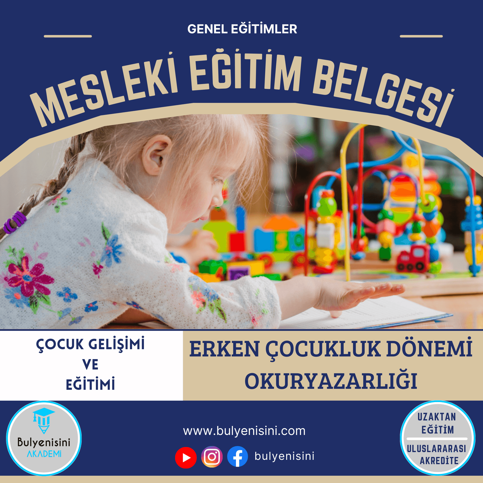 Erken Çocukluk Döneminde Erken Okuryazarlık Kurs Programı Sertifika Programı