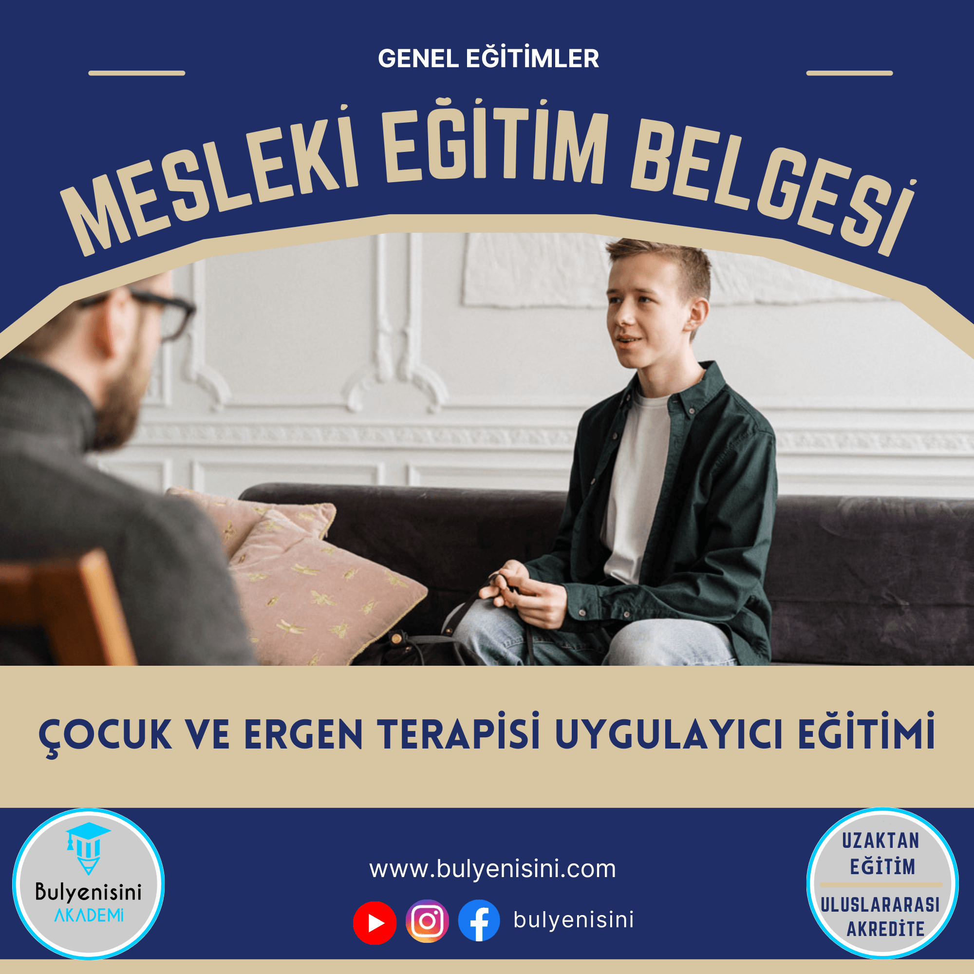 120 Saatlik Çocuk Ve Ergen Terapisi Uygulayıcı Eğitimi