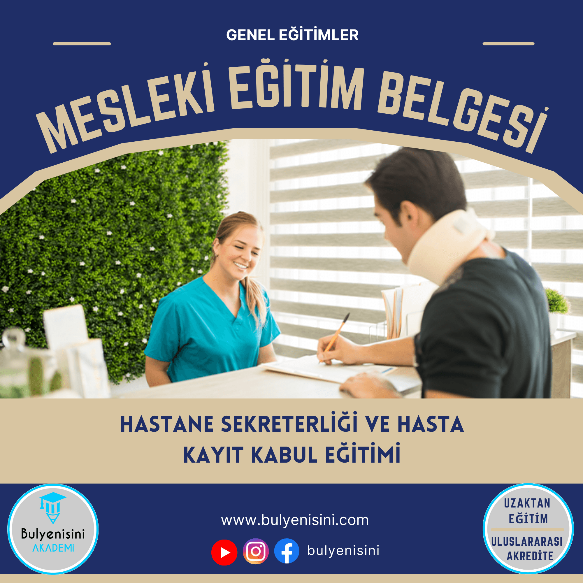 280 Saatlik Hastane Sekreterliği Ve Hasta Kayıt Kabul Eğitimi