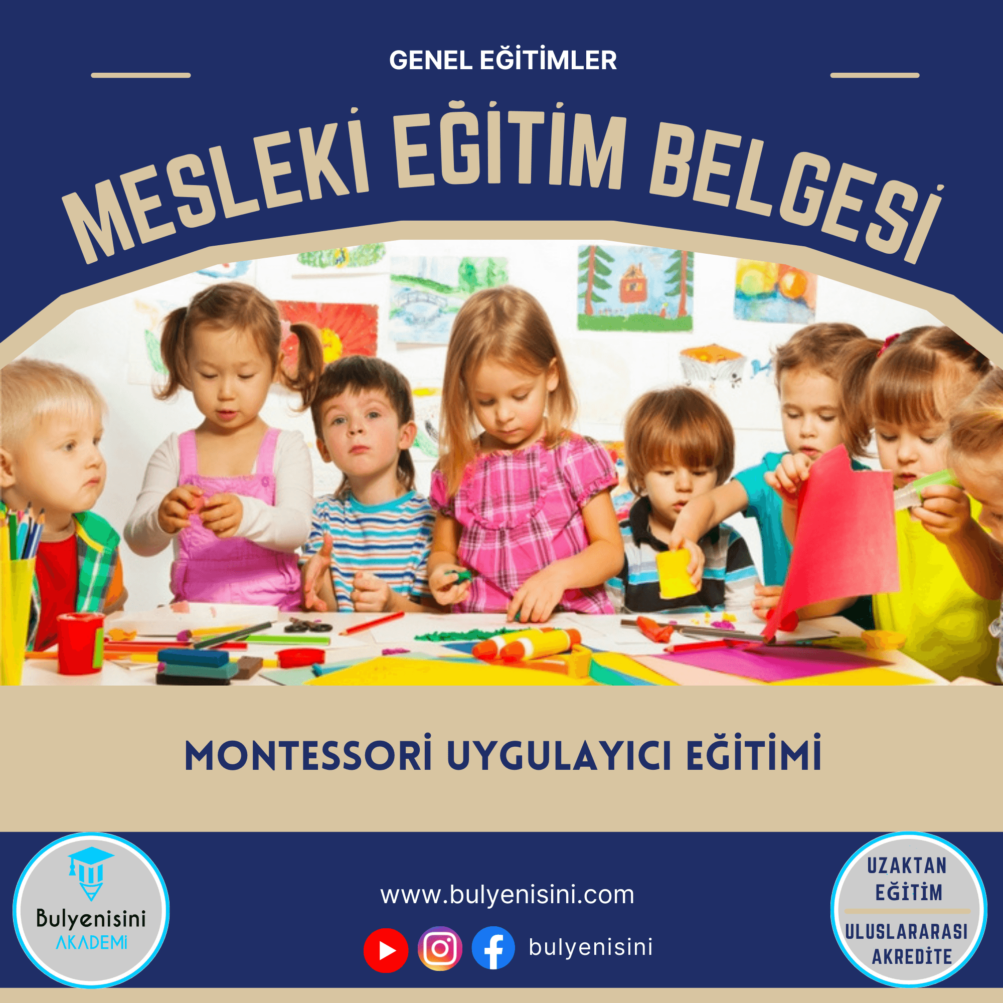 40 Saat MONTESSORİ UYGULAYICI EĞİTİMİ